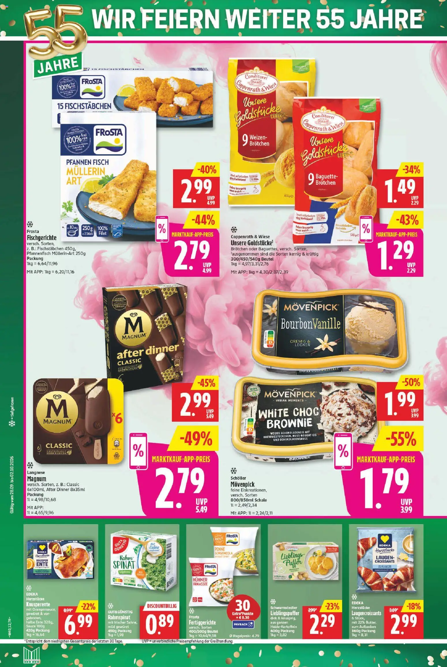 Marktkauf Prospekt – gültig ab 28.09.2026 | Seite: 12 | Produkte: Frosta, Fertiggerichte, Sahne, Ente