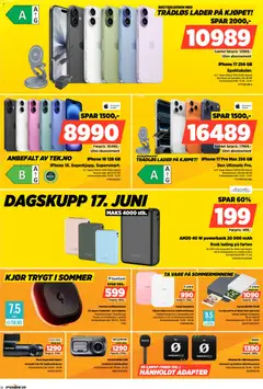 Forhåndsvisning av Power kundeavis gyldig fra 15.06.2026 | Side: 14 | Produkter: Powerbank, Skjerm, Kamera, Adapter