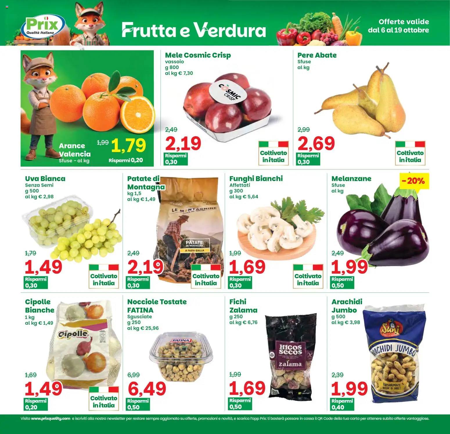 Volantino Prix del 06/10/2026 | Pagina: 11 | Prodotti: Cipolle, Fichi, Melanzane, Vassoio