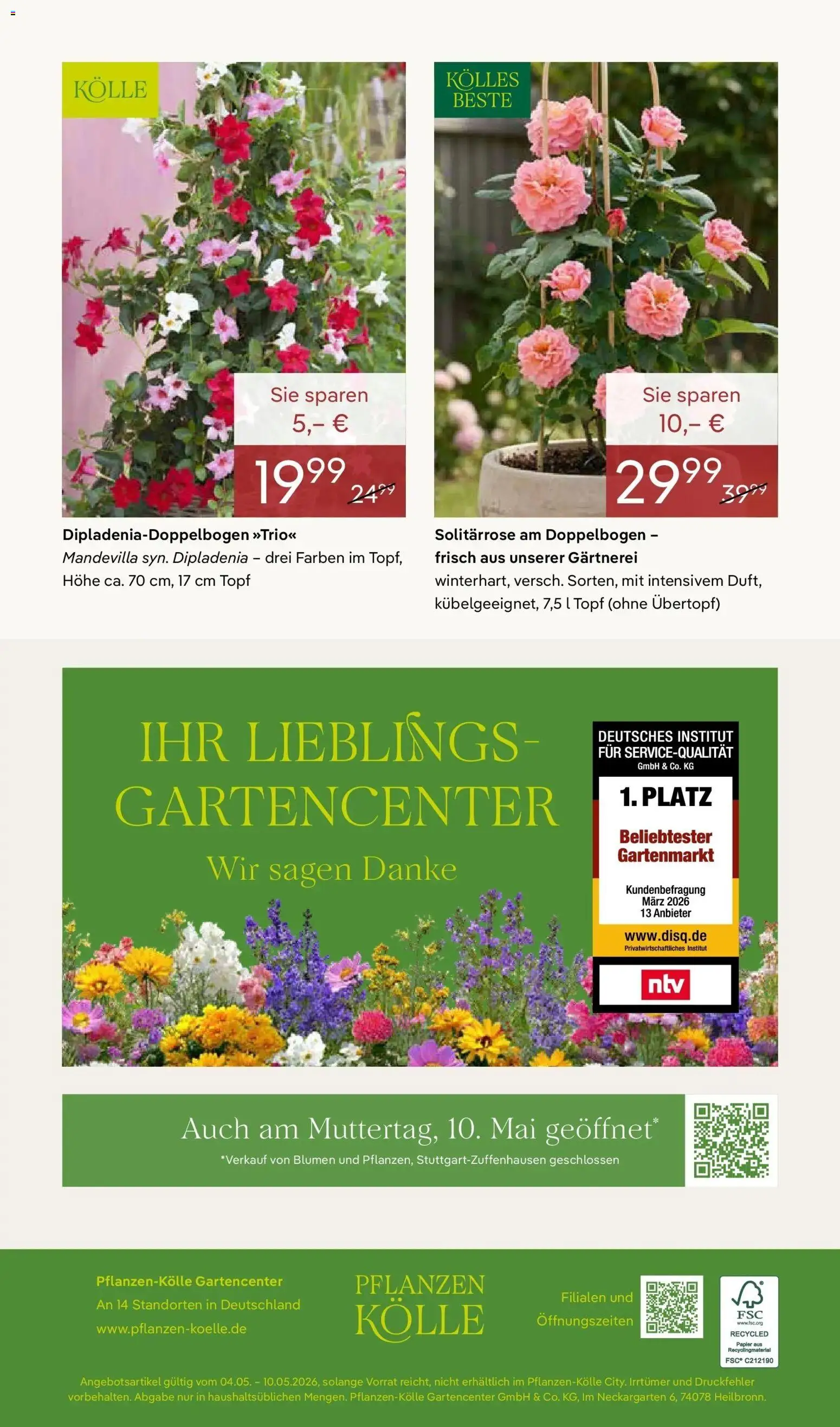 Pflanzen-Kölle Prospekt Muttertag – gültig ab 03.05.2026 | Seite: 14 | Produkte: Blumen
