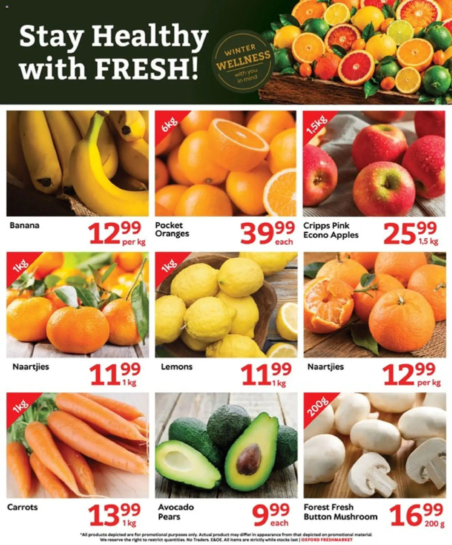 New Oxford Freshmarket catalogue – valid from 24/06/2026 | Page: 5 | Products: Pears, Apples, Oranges, Carrots