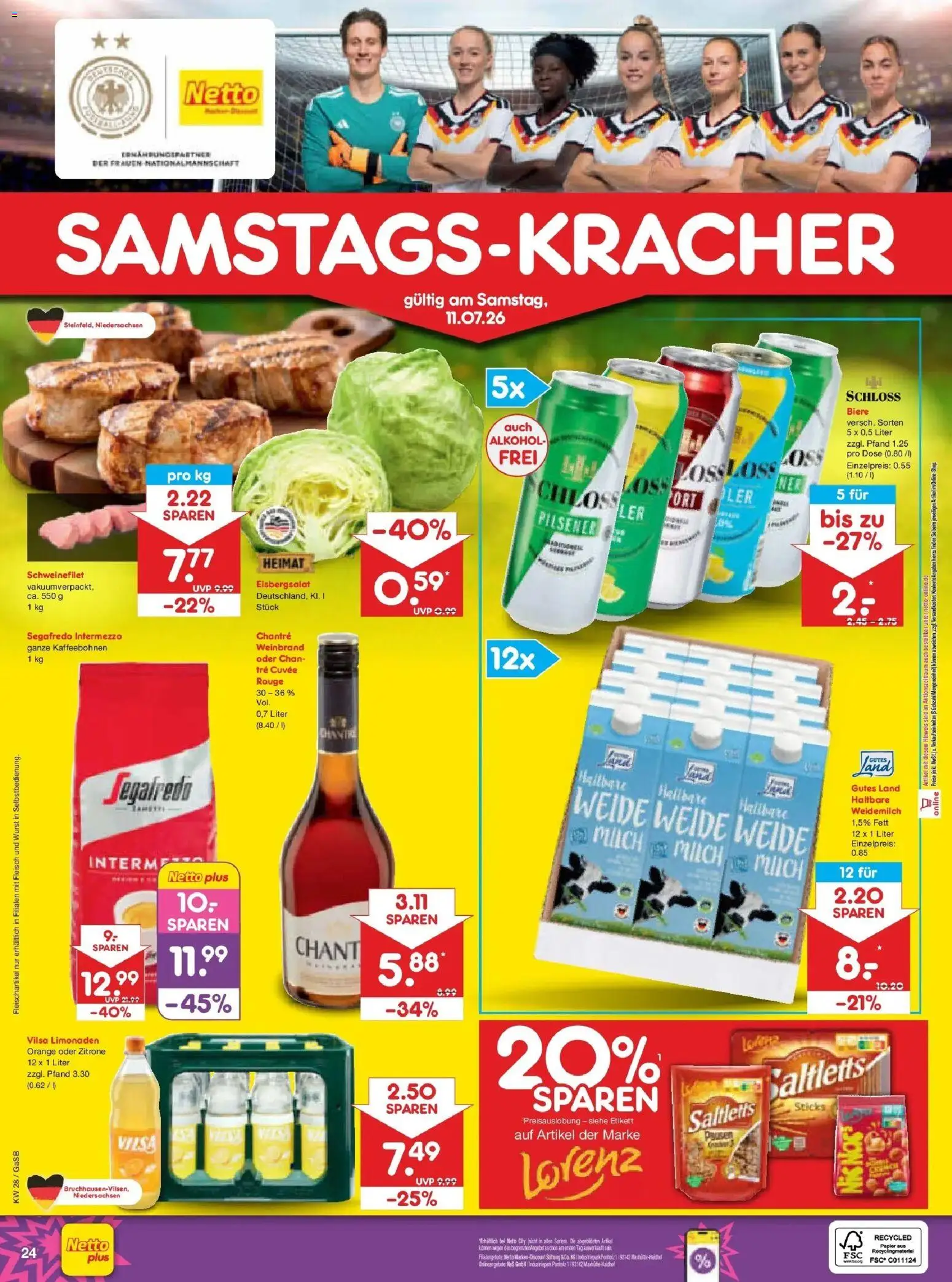 Netto Marken-Discount - Netto: Wochenangebote – gültig ab 05.07.2026 | Seite: 40 | Produkte: Schweinefilet, Chantré, Zitrone, Fleisch