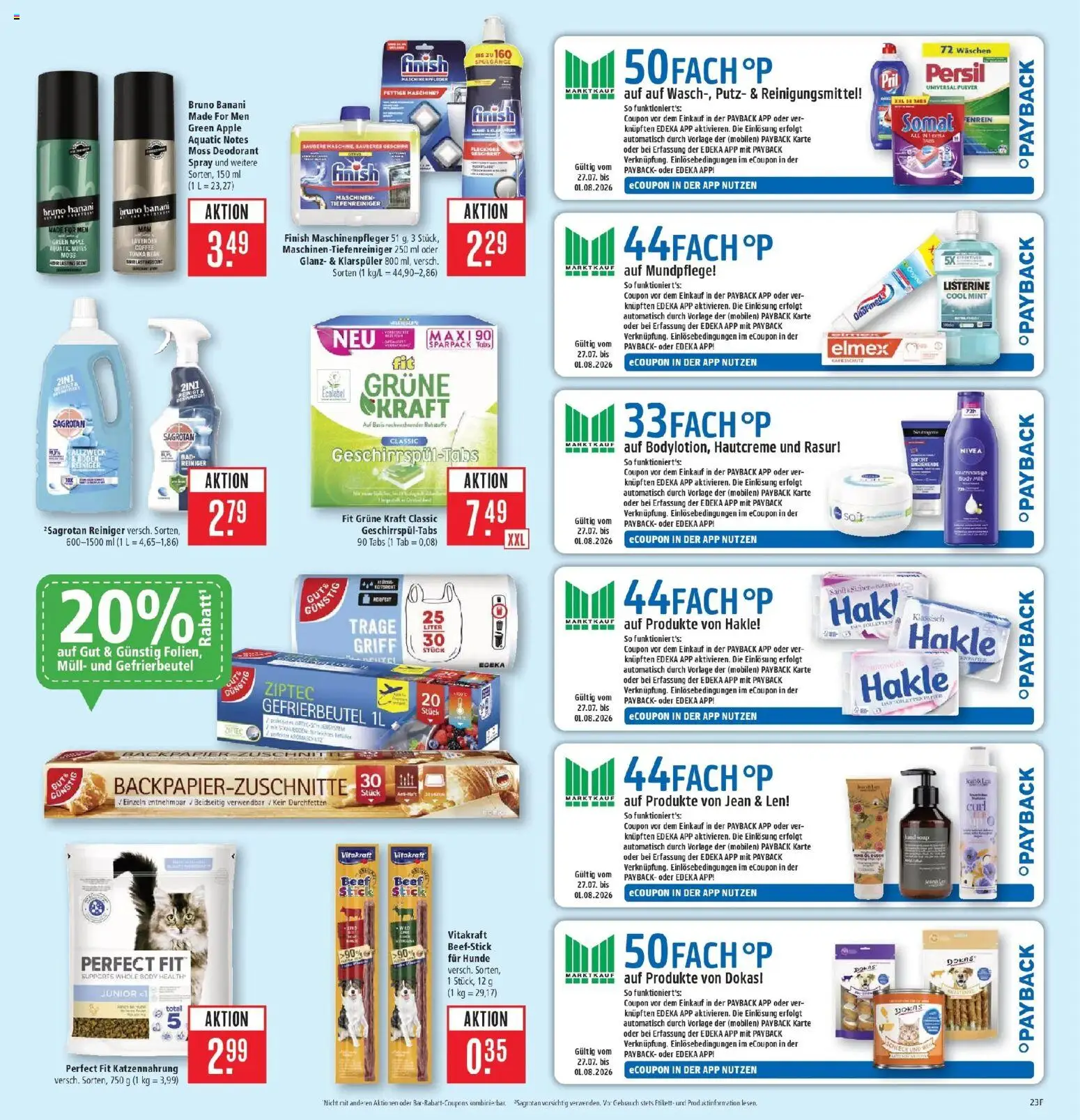 Marktkauf Prospekt Kirchheim – gültig ab 27.07.2026 | Seite: 31 | Produkte: Finish, Deodorant, Pril, Persil