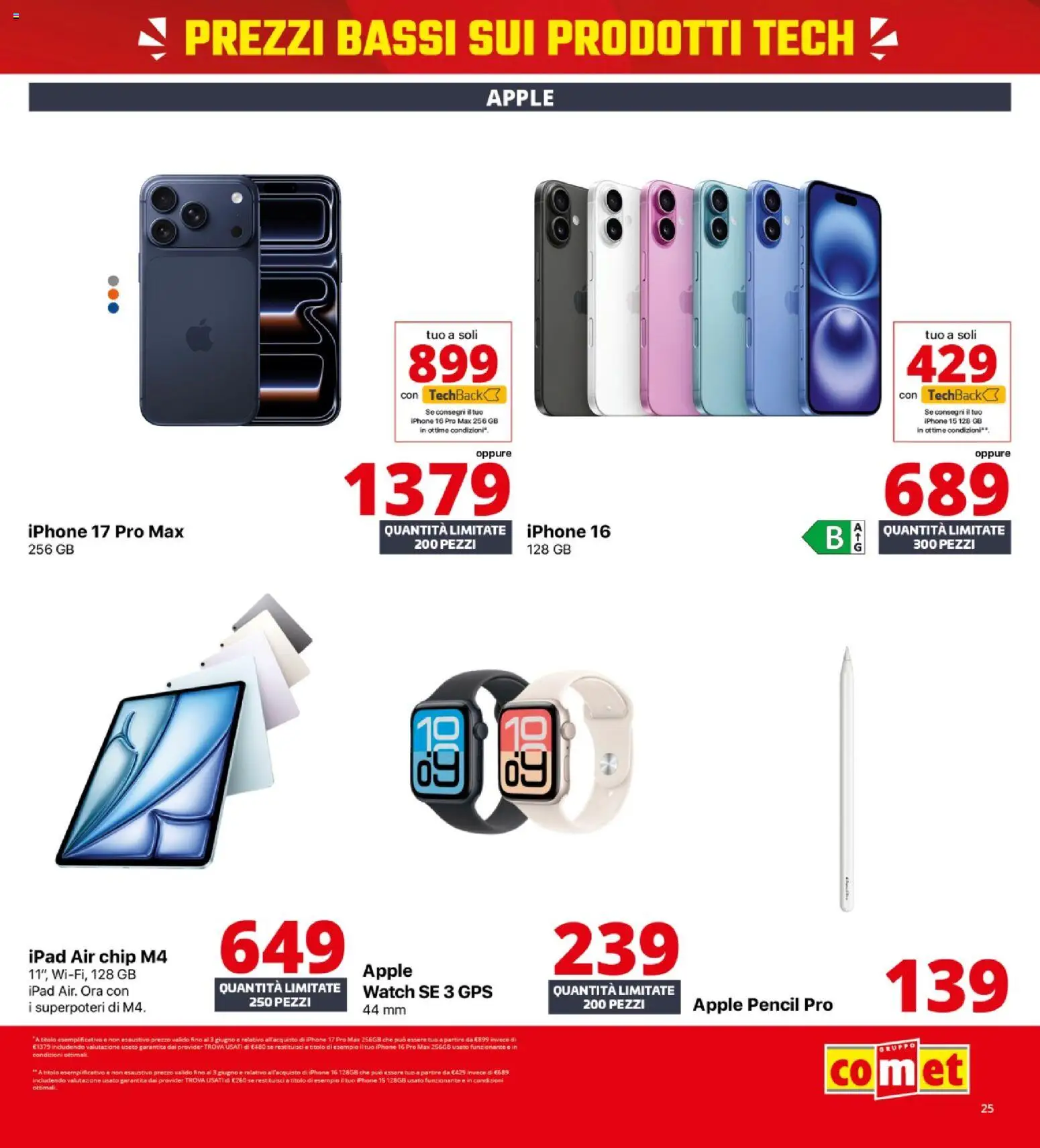 Volantino Comet del 21.05.2026 | Pagina: 25 | Prodotti: Iphone, Ipad