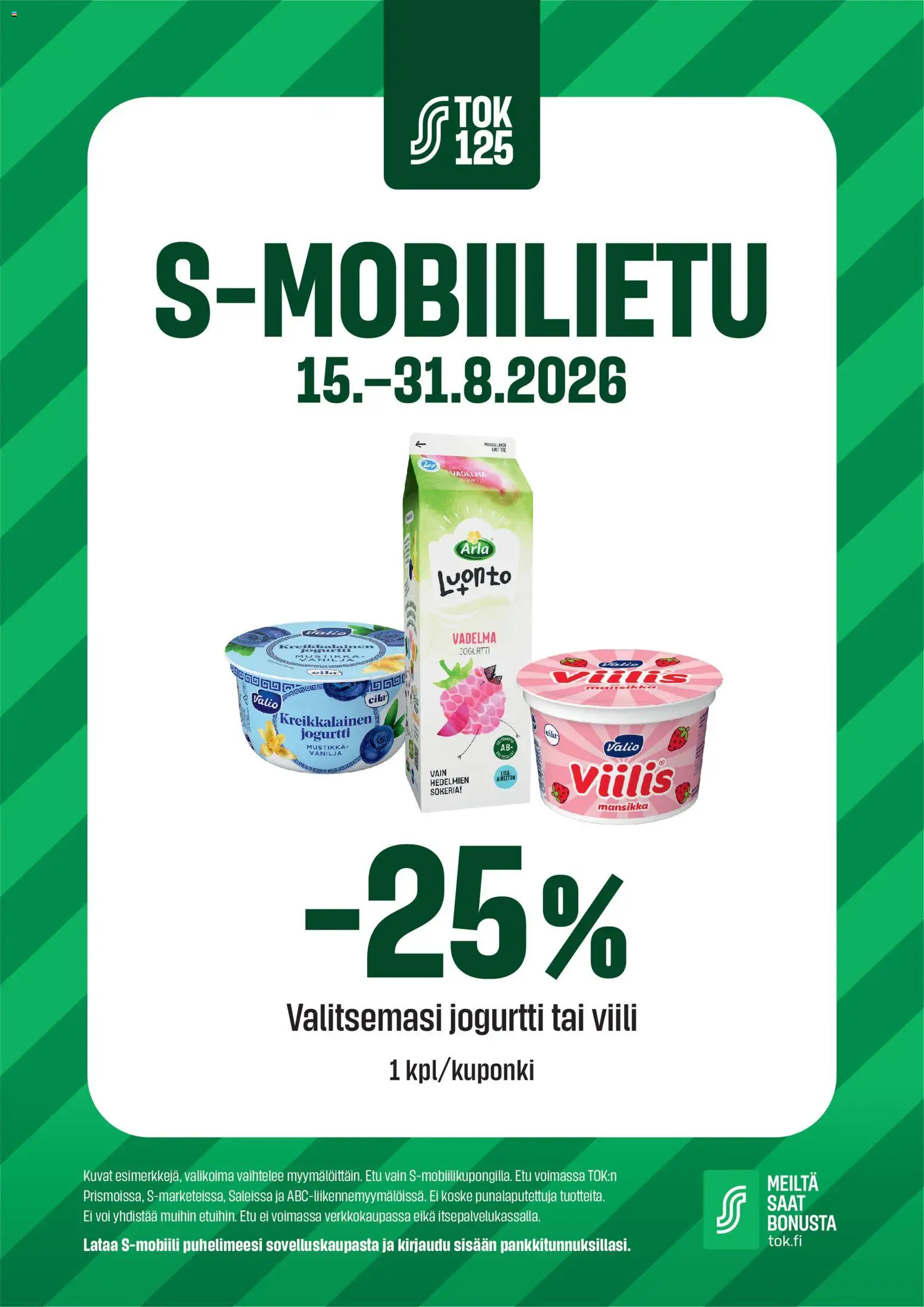S-market - Esite – voimassa 15/08/2026 alkaen | Sivu: 2 | Tuotteet: Vadelma, Mustikka, Jogurtti, Kreikkalainen jogurtti