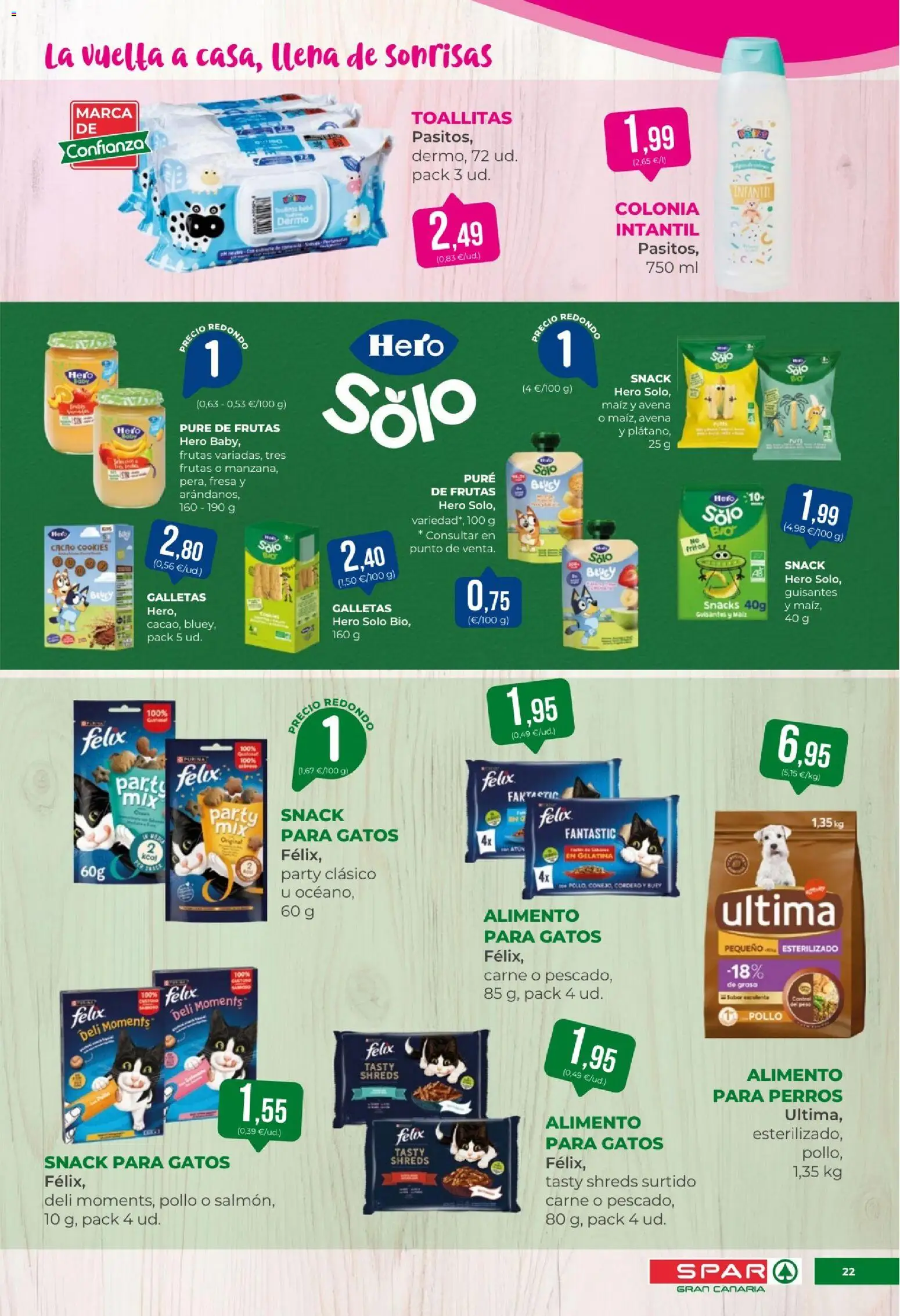Spar folleto │ válido desde el 04/09/2026 | Página: 22 | Productos: Snacks, Té, Carne, Pollo
