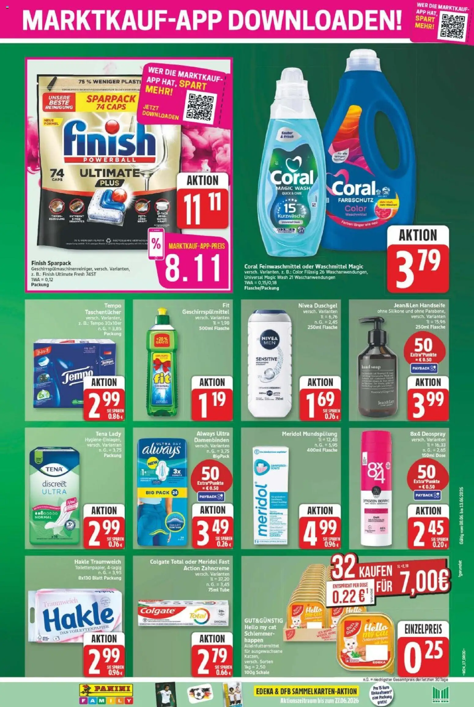 Marktkauf Prospekt – gültig ab 08.06.2026 | Seite: 17 | Produkte: Coral, Duschgel, Geschirrspülmittel, Toilettenpapier