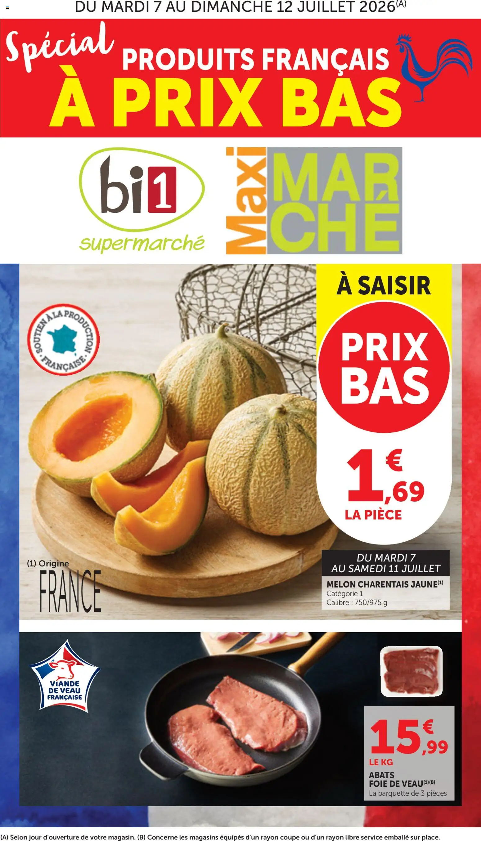 {H1} | Page: 1 | Produits: Melon, Viande