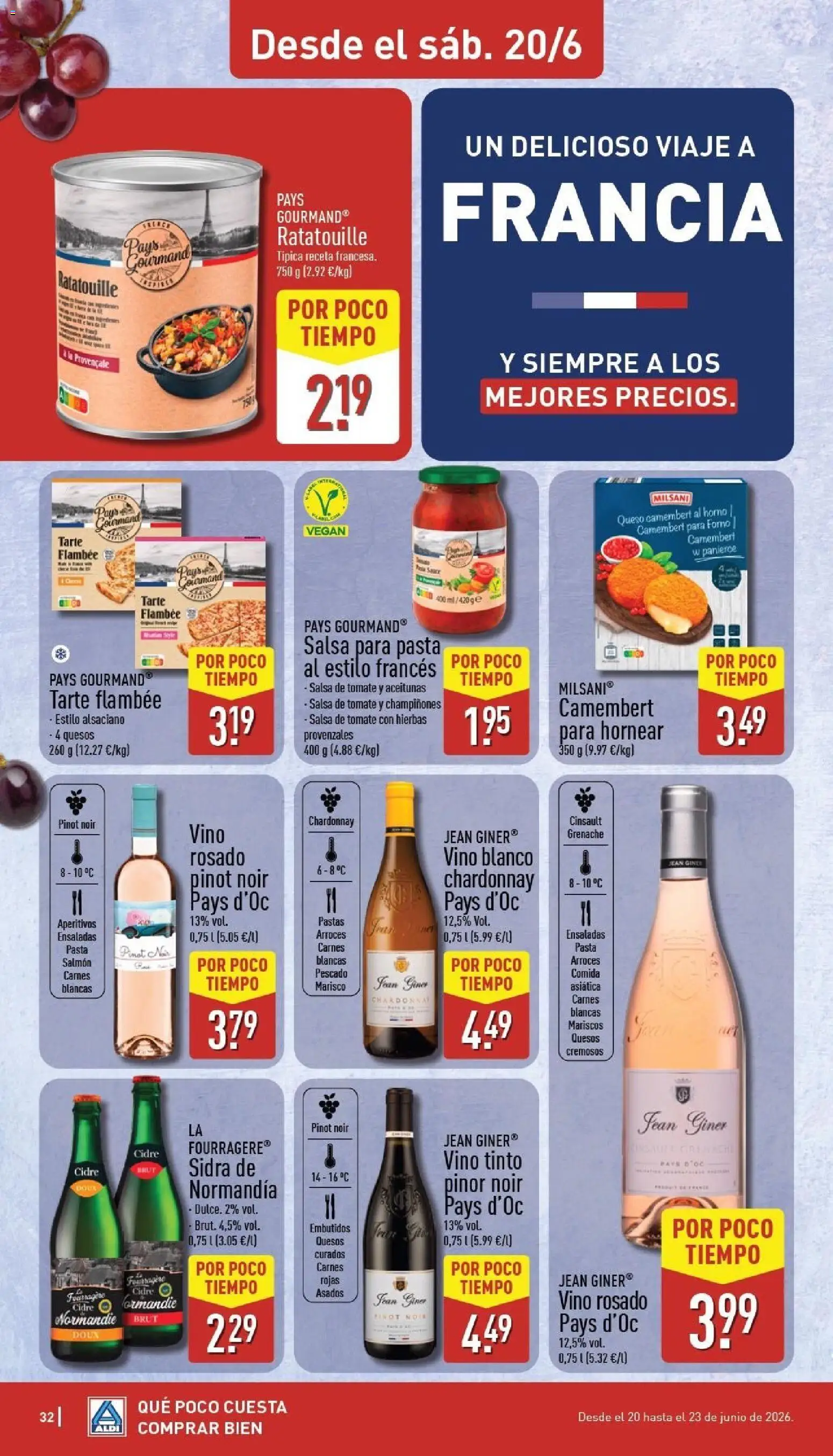 Aldi folleto Canarias │ válido desde el 15.06.2026 | Página: 32 | Productos: Μπάρα σαπουνιού, Vino rosado, Salsa de tomate, Νυχτικό