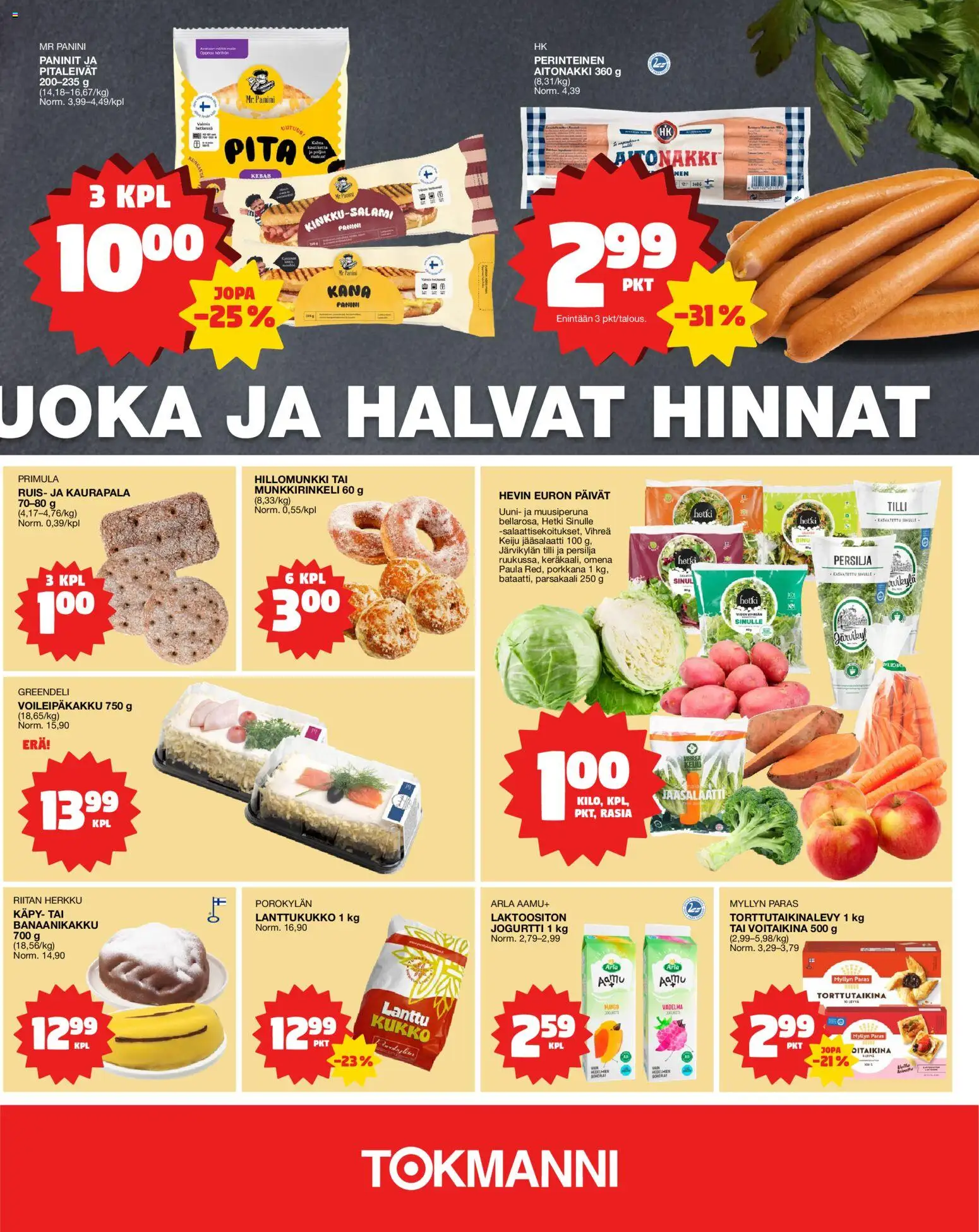 Tokmanni Ruokasanomat – voimassa 29/10/2026 alkaen | Sivu: 3
