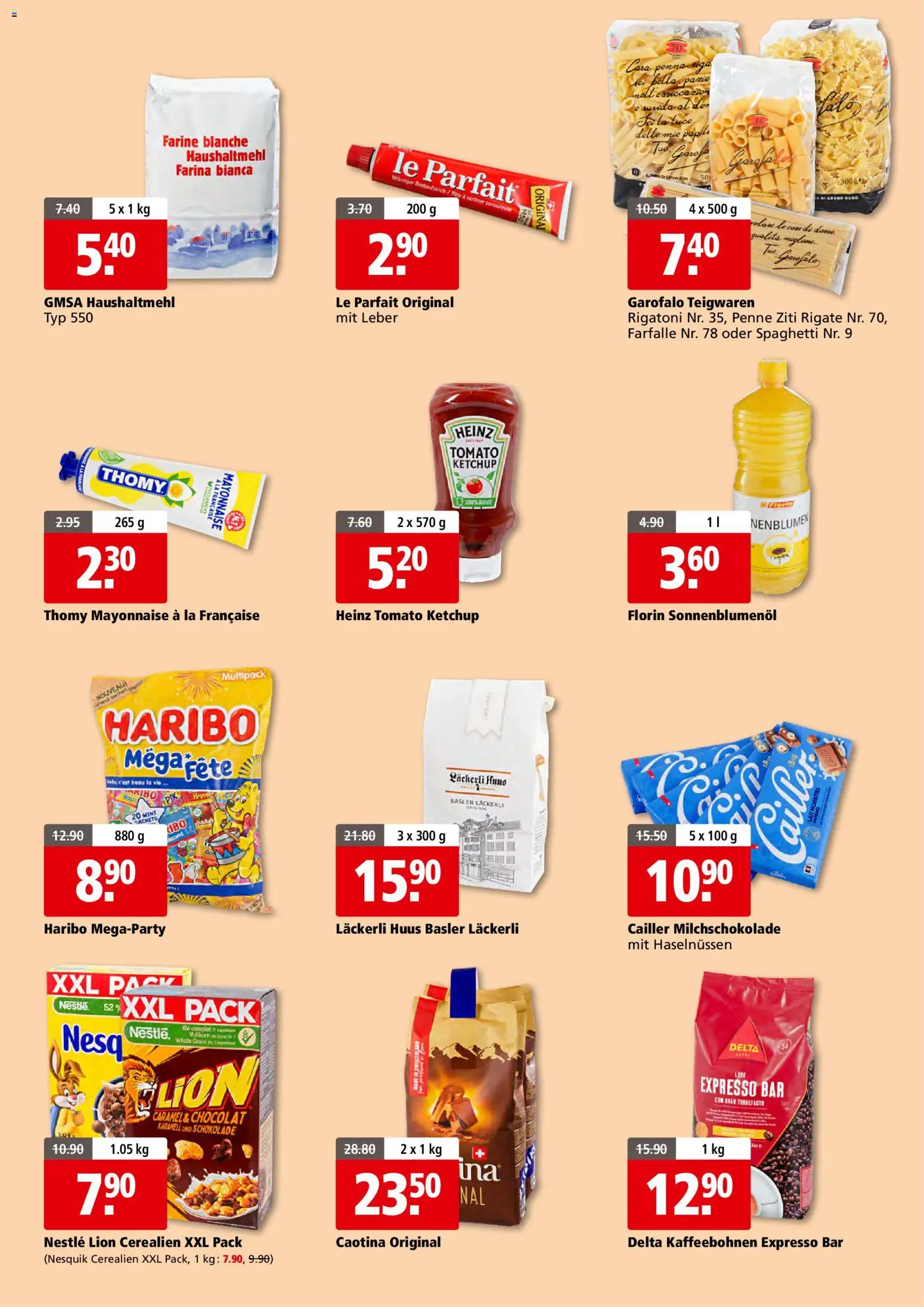 Aligro aktionen Gourmand Schlieren, Gossau SG, Frauenfeld – gültig ab 26.10.2026 | Seite: 8 | Produkte: Schokolade, Teigwaren, Ketchup, Mayonnaise