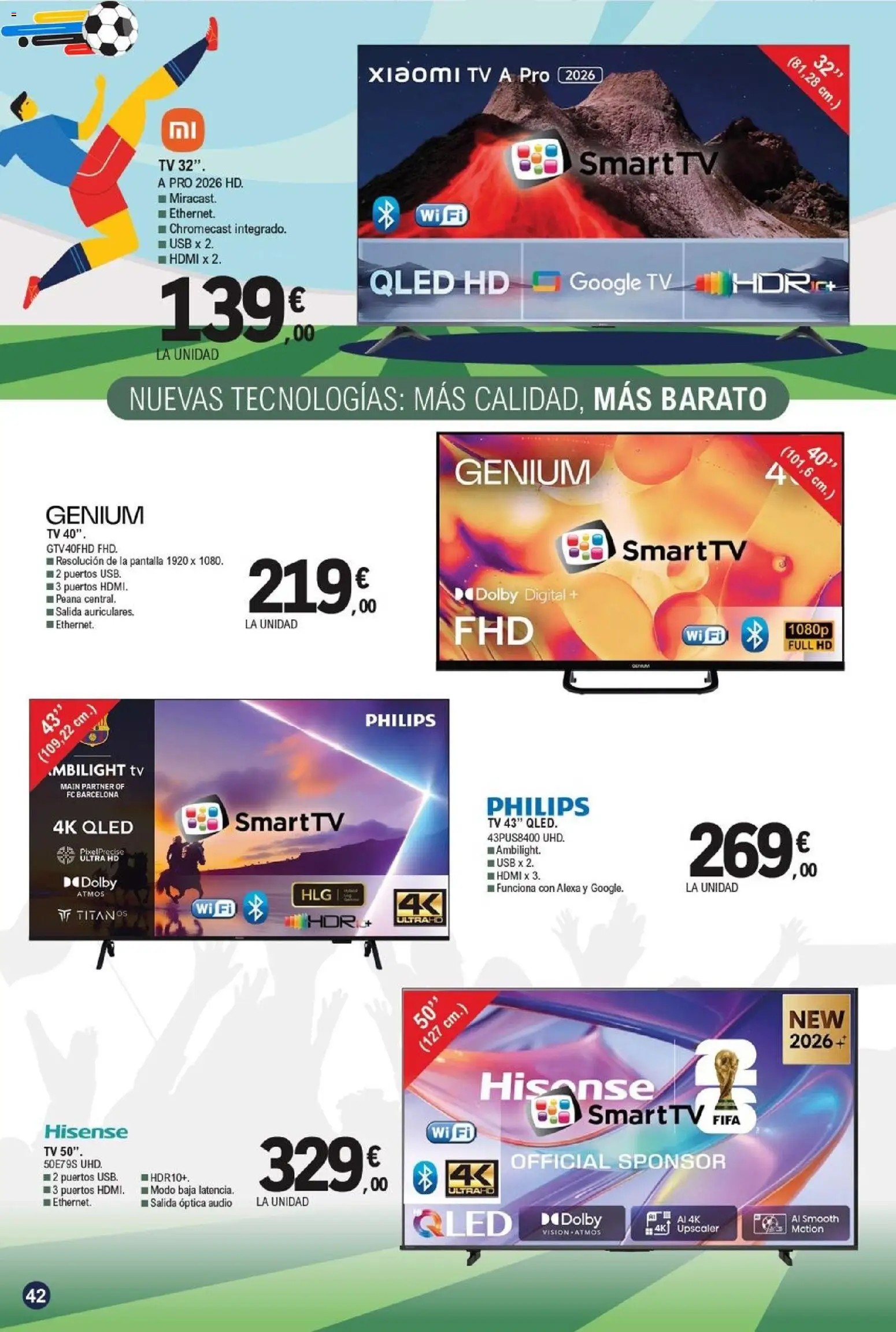 E.Leclerc folleto Gool │ válido desde el 03.06.2026 | Página: 42 | Productos: Audio, USB