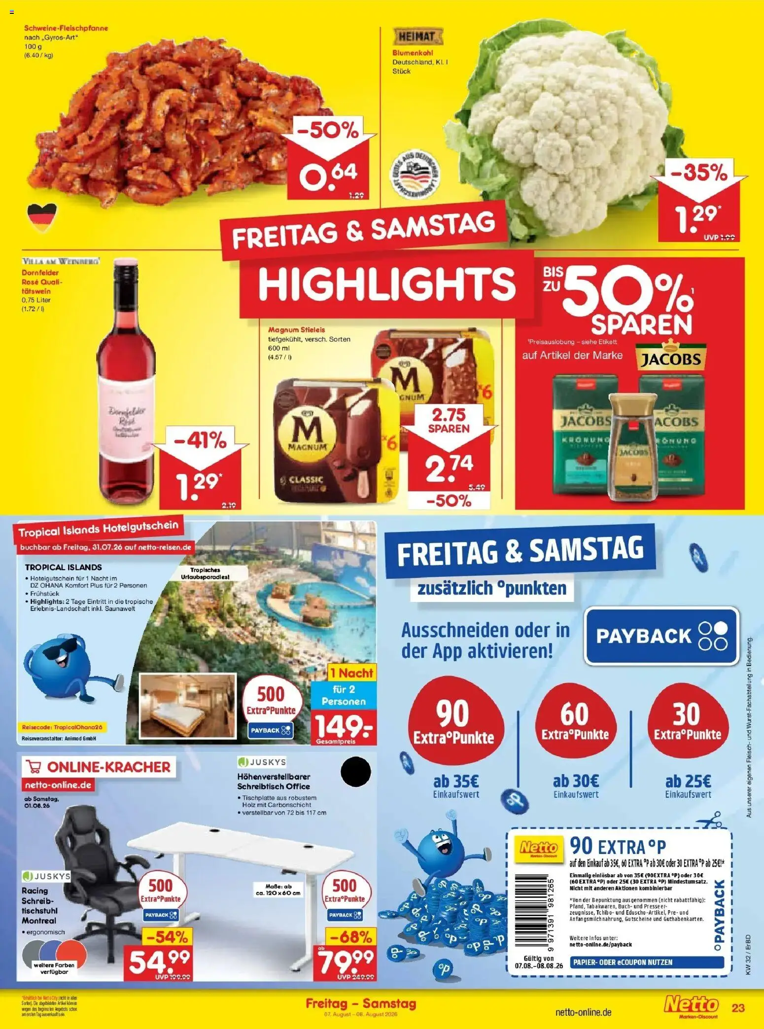 Netto Marken-Discount Prospekt Weimar – gültig ab 03.08.2026 | Seite: 41 | Produkte: Presse, Blumenkohl, Fleisch