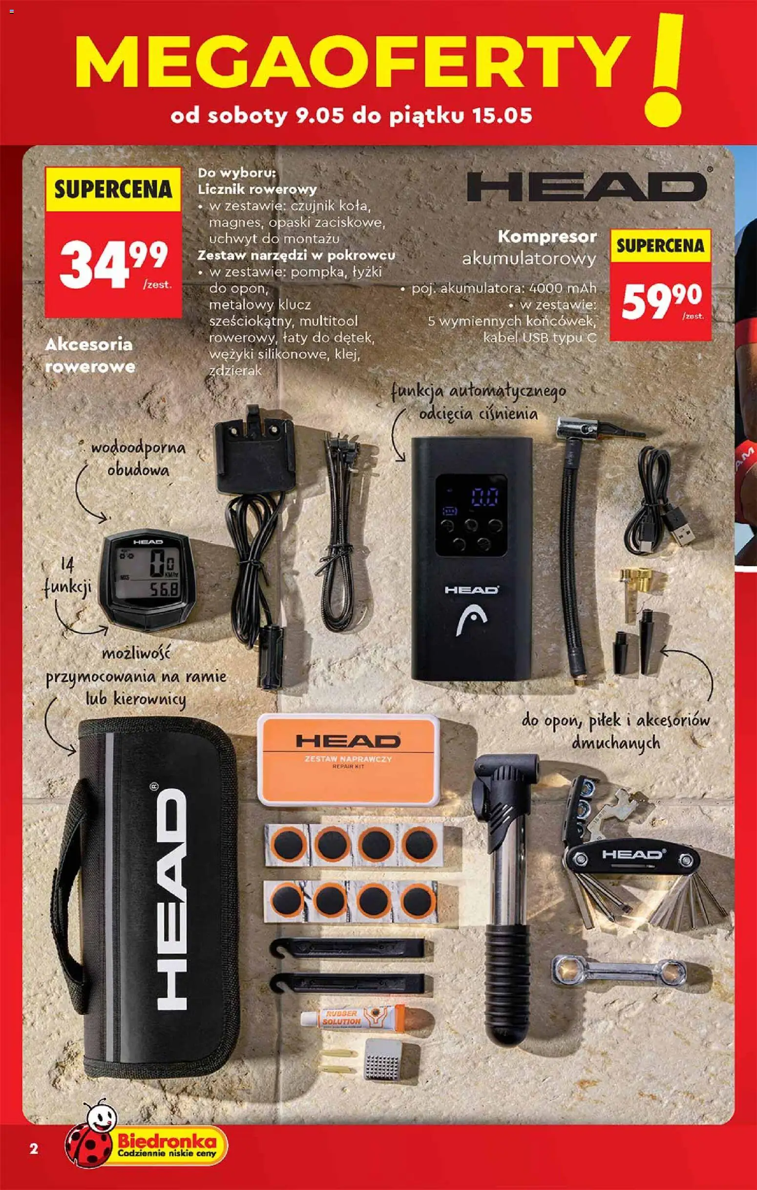 Biedronka gazetka - Hity i inspiracje od 09.05.2026 | Strona: 2 | Produkty: Multitool, USB, Zestaw narzędzi, Licznik rowerowy
