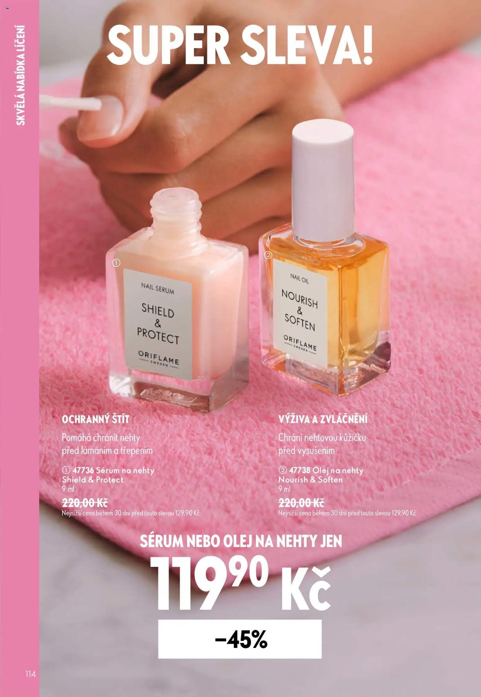 Oriflame katalog č. 13/2026 od 09.09.2026 | Strana: 114 | Produkty: Olej, Sérum, Nehty