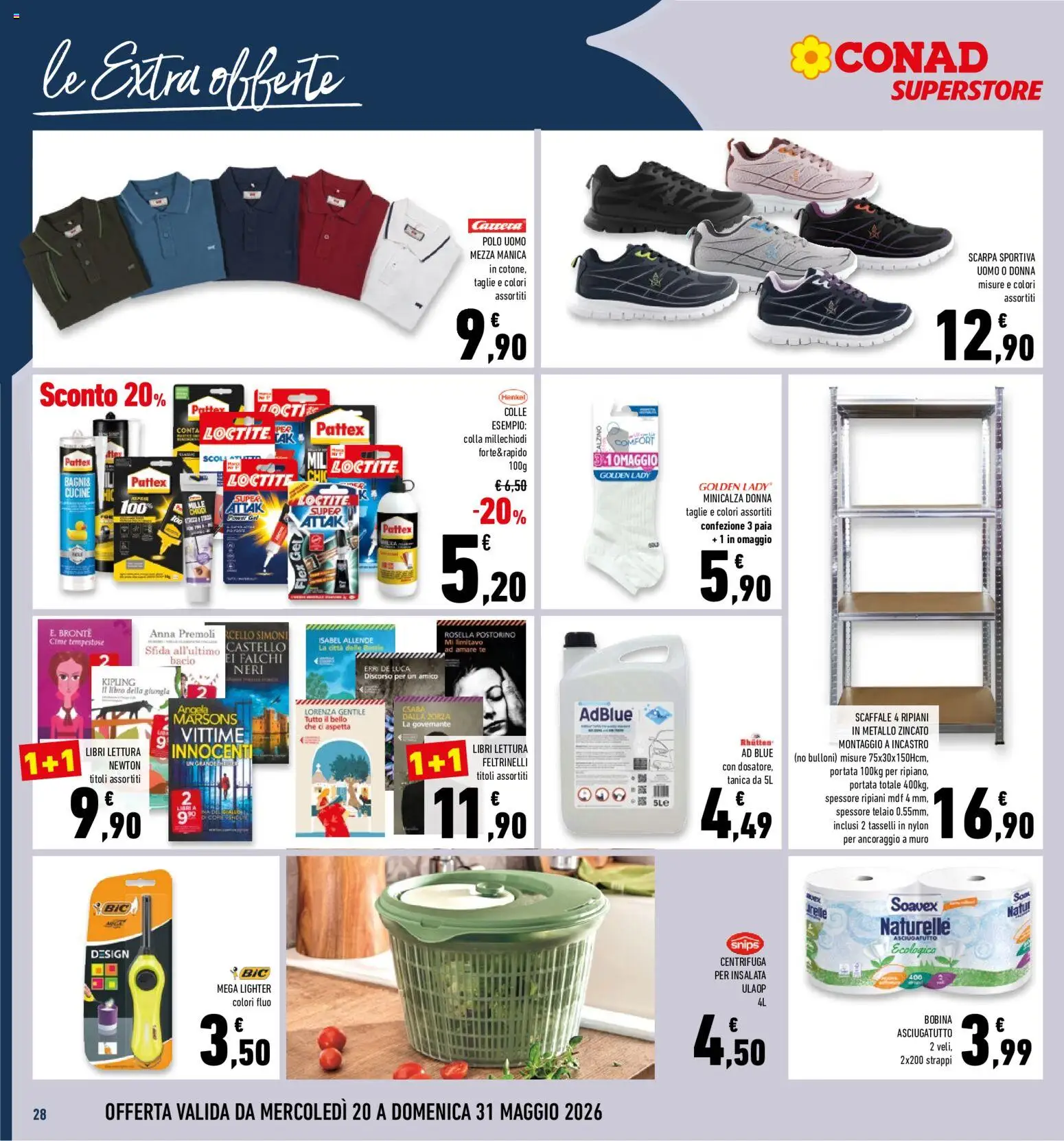 Volantino Conad del 20.05.2026 | Pagina: 28 | Prodotti: Cucine, Tè, Polo, Scaffale