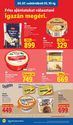 MAGYAR ÉS FINOM Trappista sajt, Natúr / light, 260 g - amely érvényes a következő dátumtól: 07.05.2026 | Oldal: 8