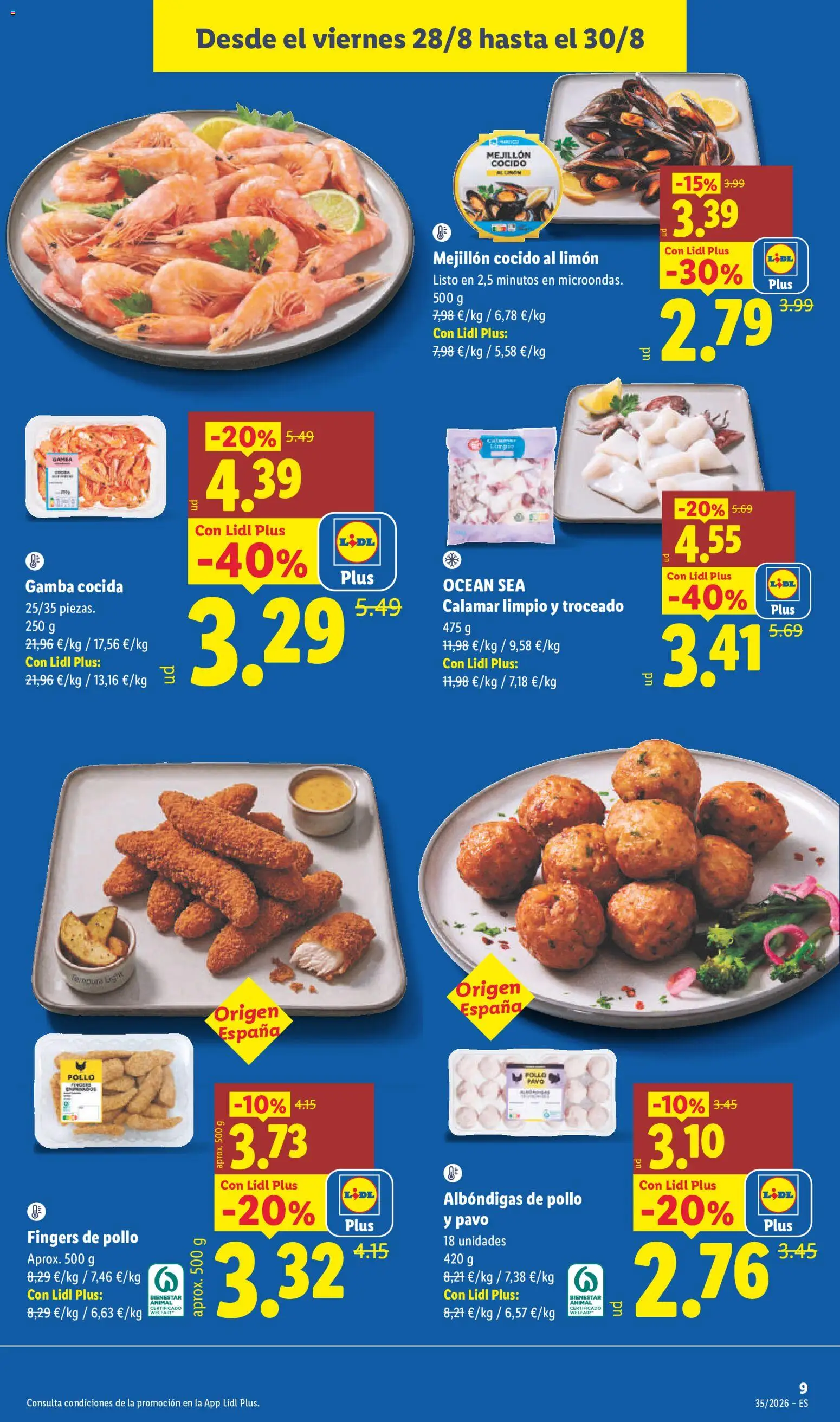 Lidl folleto │ válido desde el 24/08/2026 | Página: 23 | Productos: Limón, Pollo, Pavo, Gamba
