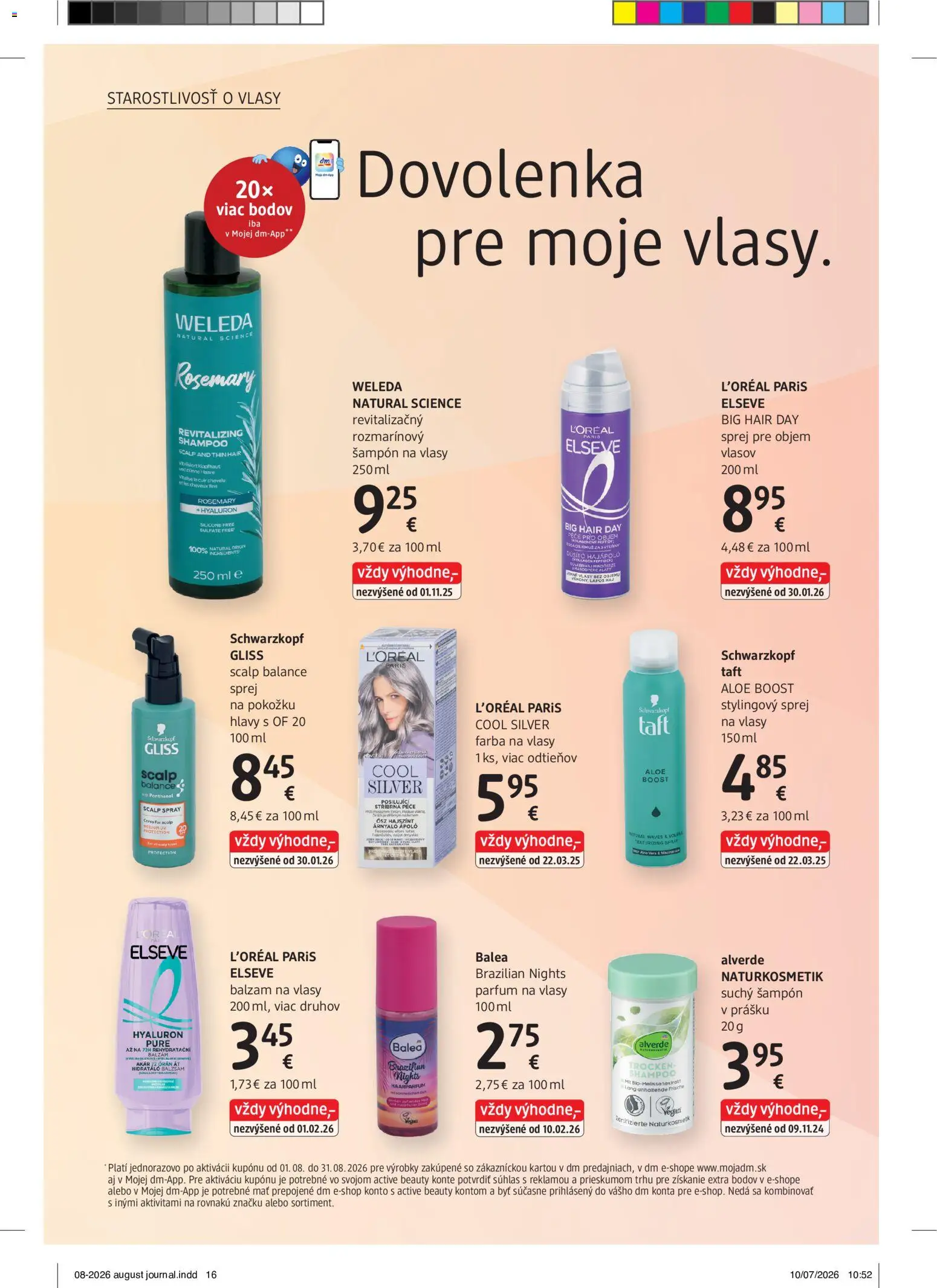 Nové dm drogerie akcie – leták je platný od 01.08.2026 | Strana: 16