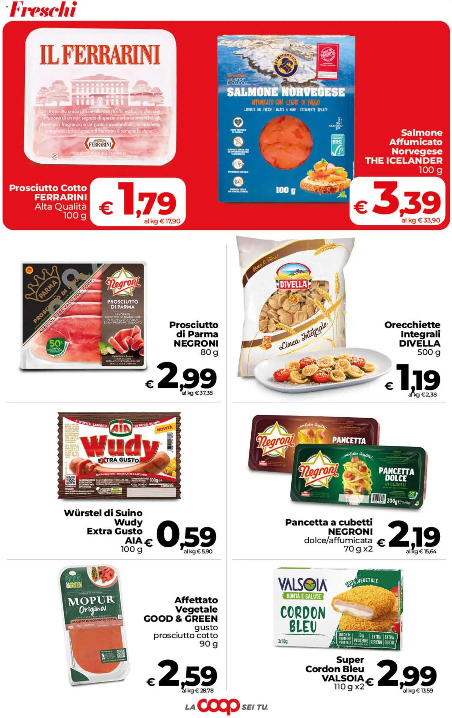 Volantino COOP del 22/09/2026 | Pagina: 9 | Prodotti: Erbe, Latte, Orecchiette, Fragranza