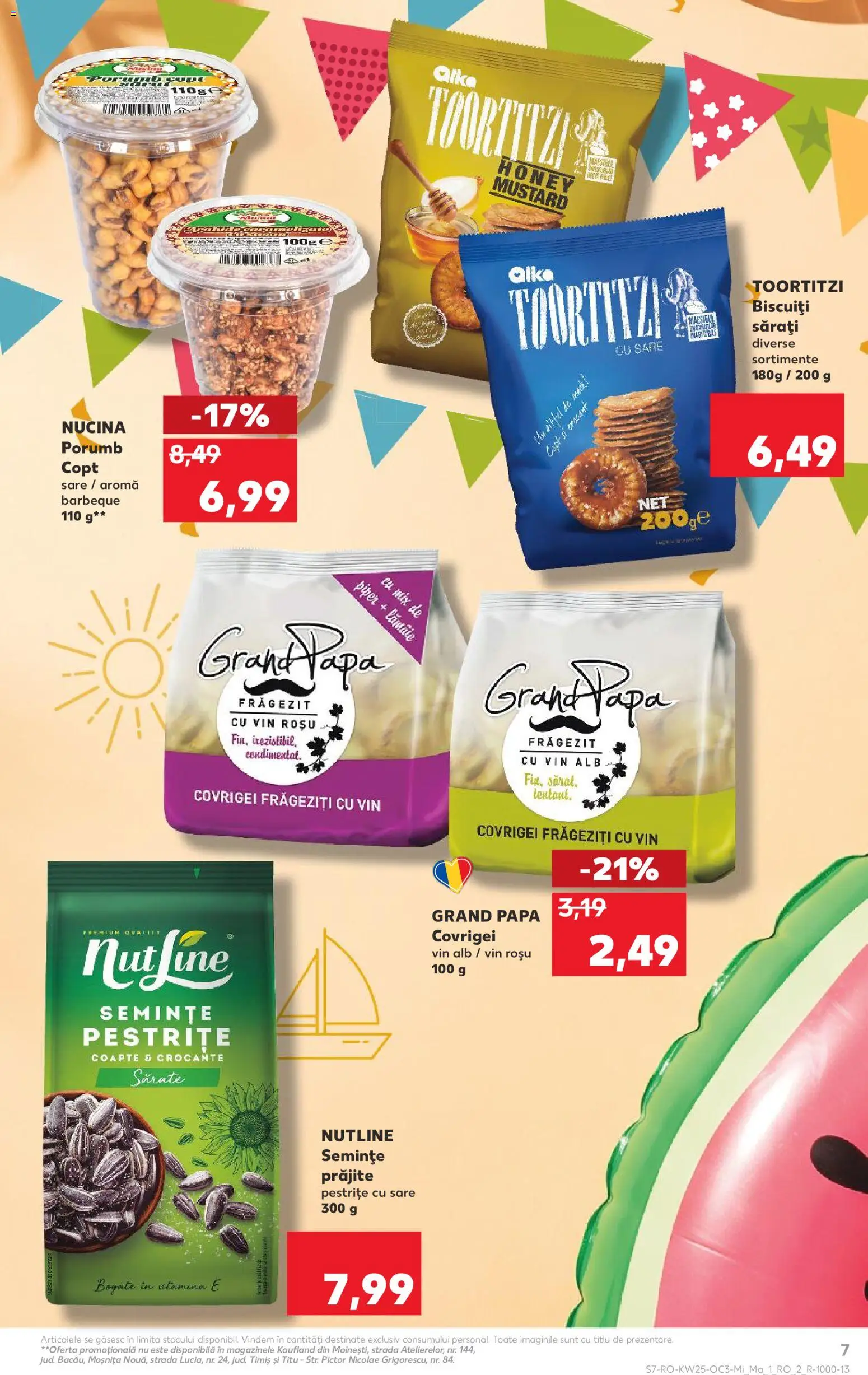 Noul catalog Kaufland – valabil de la 17.06.2026 | Pagină: 7 | Produse: Covrigei, Biscuiți, Piper, Lămâie