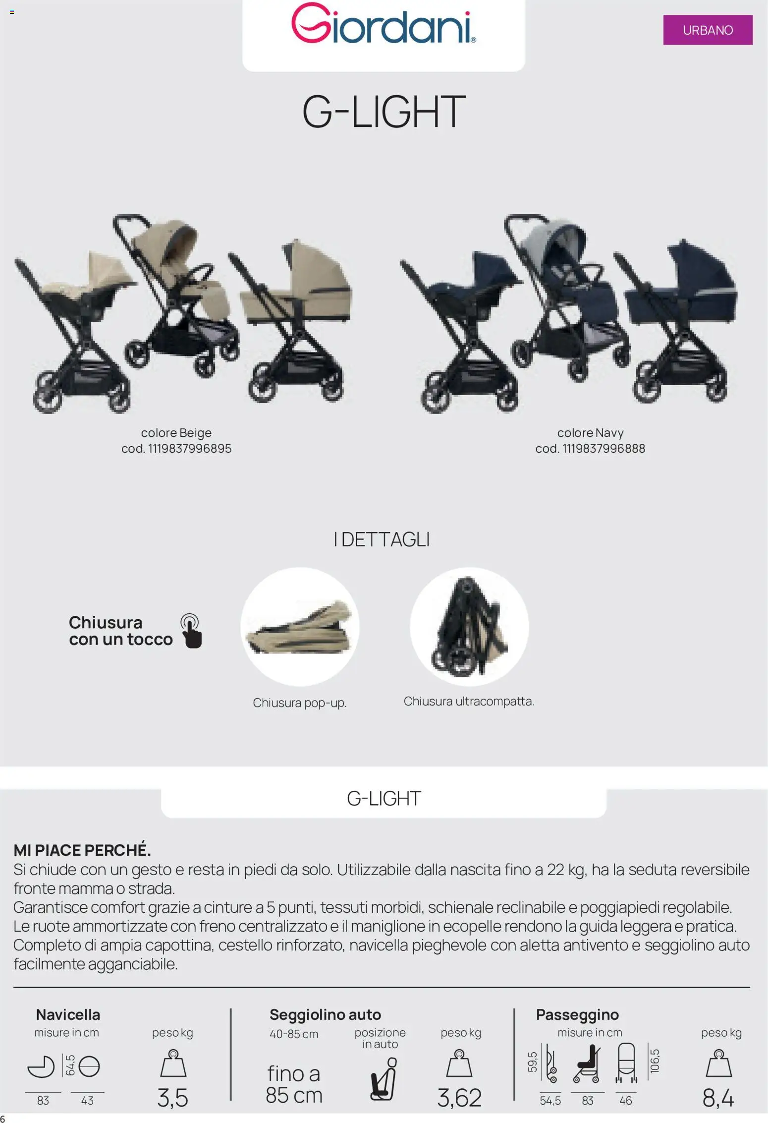 Volantino Prenatal del 16/09/2026 | Pagina: 6 | Prodotti: Poggiapiedi, Passeggino, Seggiolino