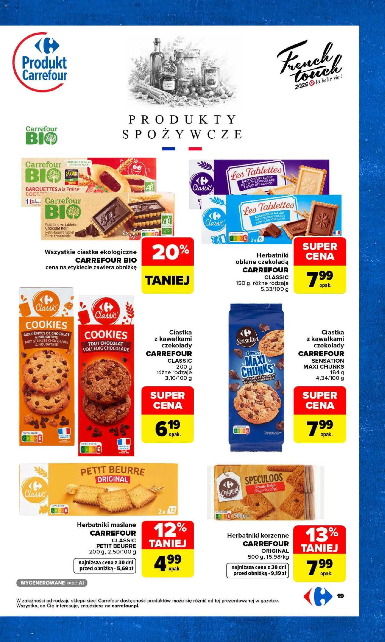 Carrefour gazetka - Przystanek Francia od 19.10.2026 | Strona: 23 | Produkty: Czekolady, Tablet, Herbatniki, Czekolada