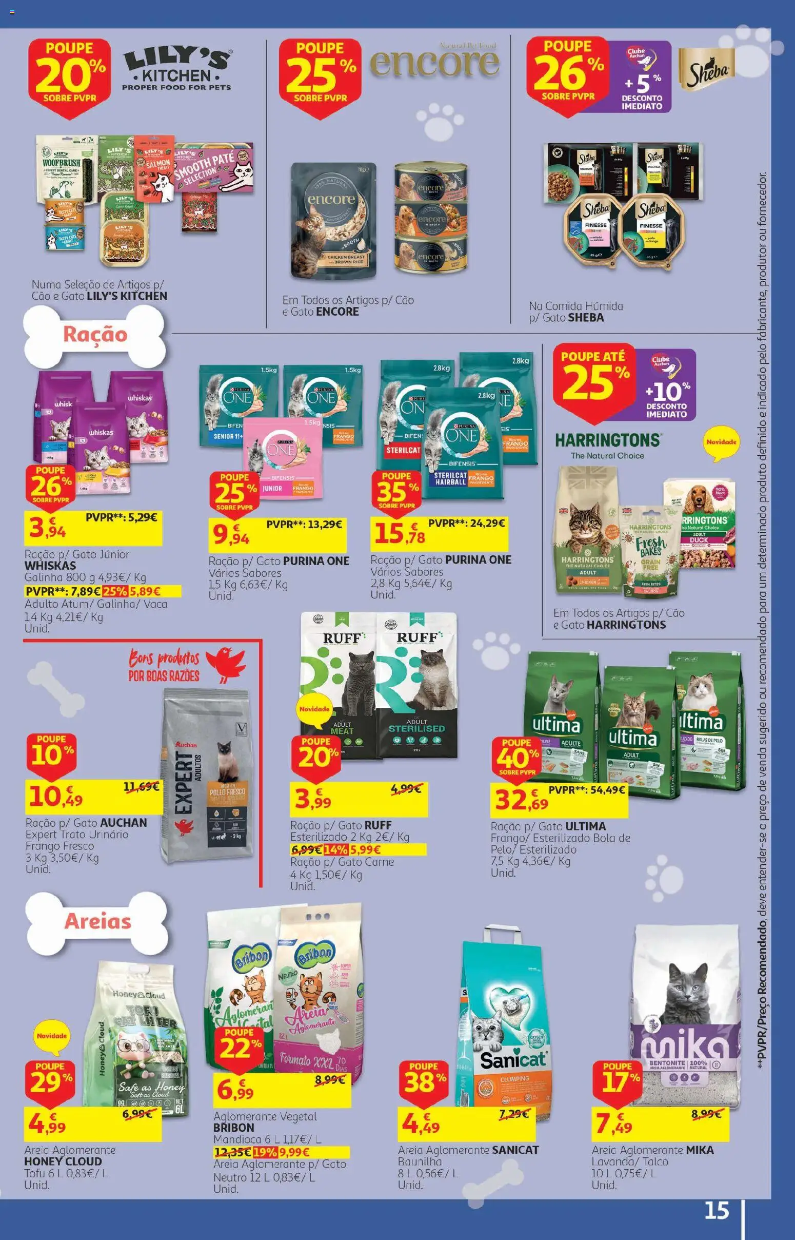 Auchan folheto - Cozinhar com prazer │ válido de 22/09/2026 | Página: 15 | Produtos: Areia, Frango, Tofu, Carne