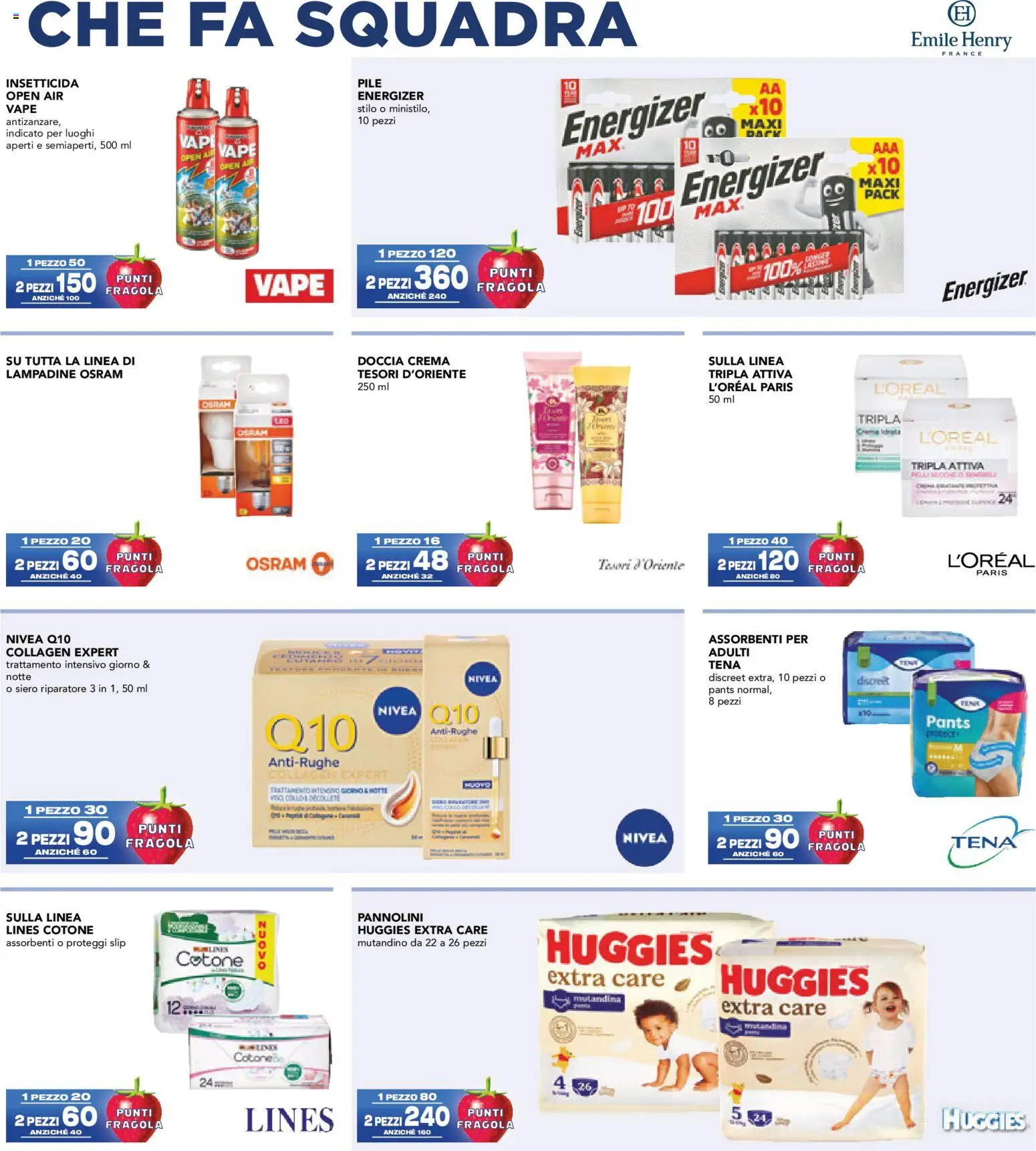 Volantino Esselunga S del 18.06.2026 | Pagina: 11 | Prodotti: Pile, Crema, Pannolini, Proteggi slip