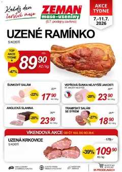 Náhled letáku Prodejny Zeman leták od 07.07.2026