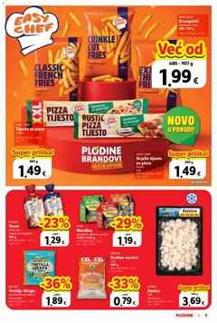 Svježe tijesto za pizzu Rustic XXL, MPC 06.08.2026. = 1,79 € - Pregled kataloga iz trgovine Plodine, vrijedi od 16.09.2026 | Stranica: 7