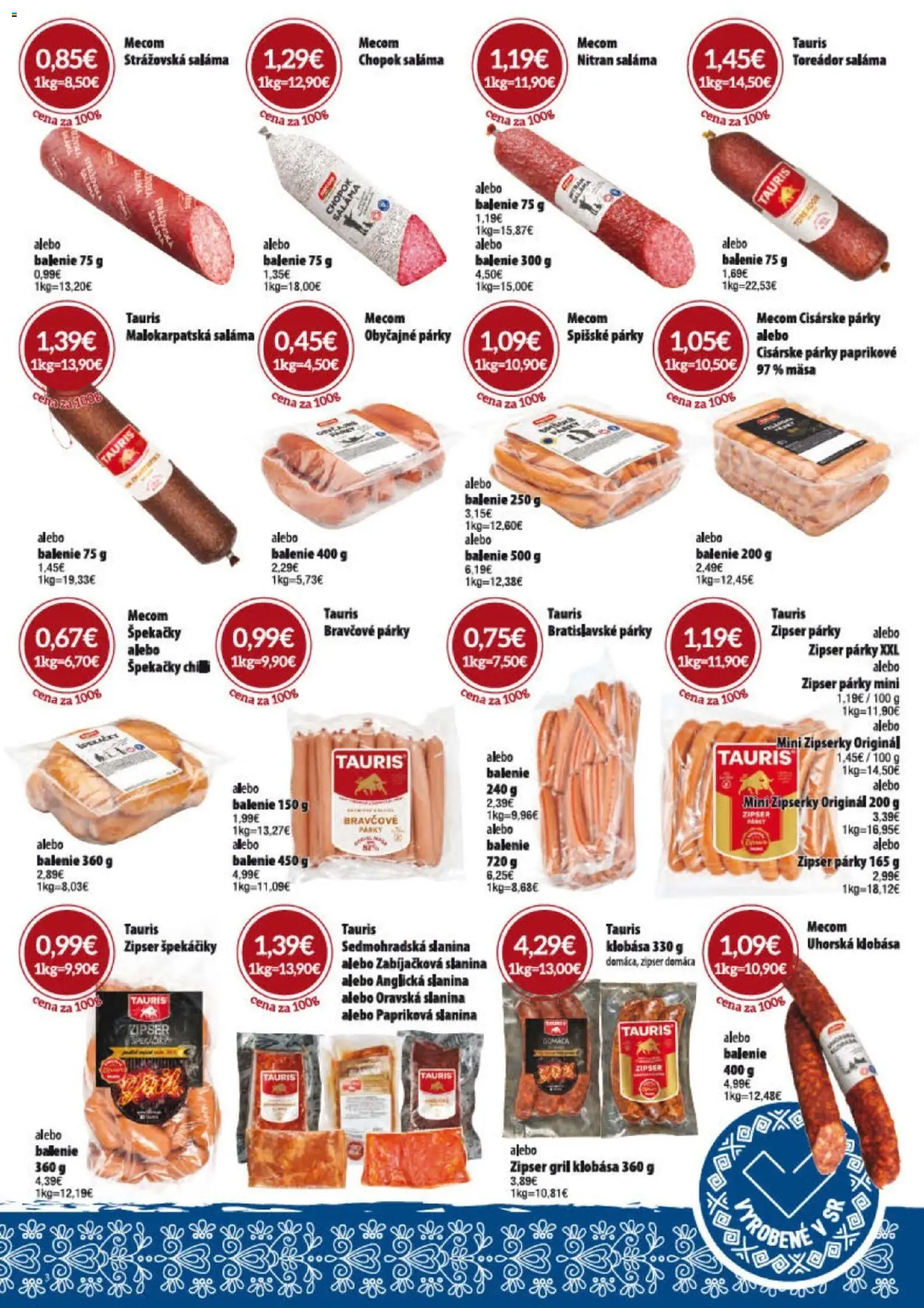 Nové KARMEN CBA akcie – leták je platný od 04.06.2026 | Strana: 3 | Produkty: Gril, Saláma, Slanina, Párky