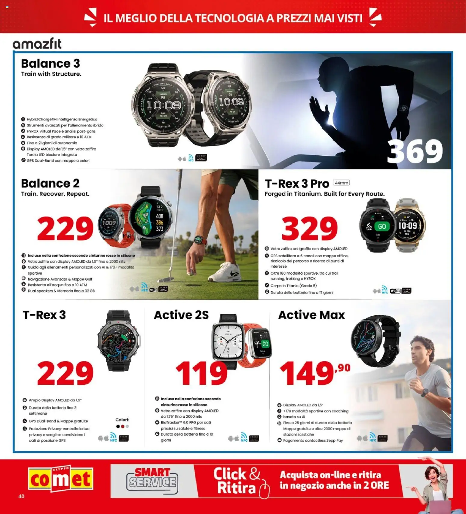 Volantino Comet del 08/10/2026 | Pagina: 40 | Prodotti: Torcia, Silicone, Navigazione, Batteria