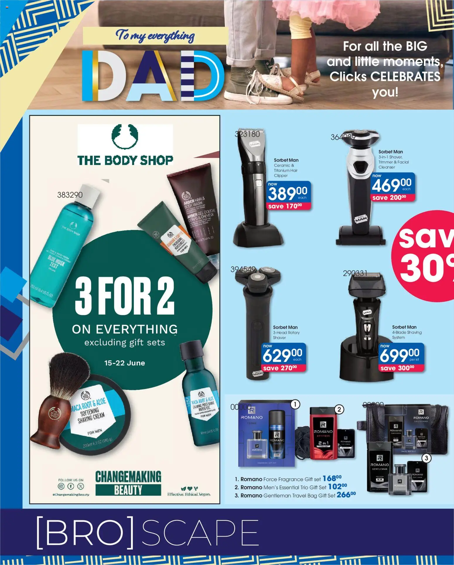 New Clicks catalogue – valid from 09.06.2026 | Page: 8 | Products: Travel bag, Hair clipper, Coffee, Body wash