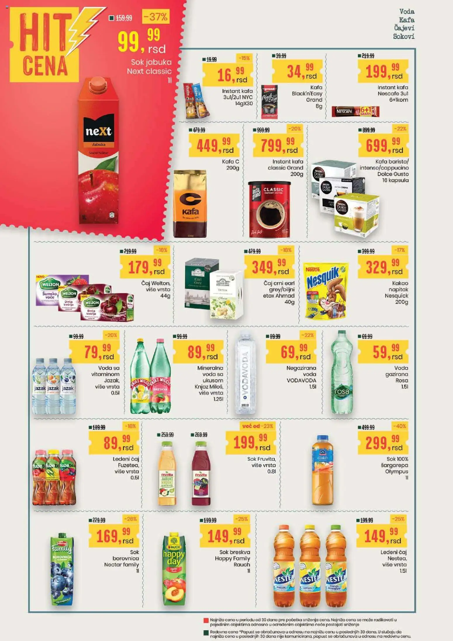 Aroma Market katalog - važi od 17.09.2026 | Strana: 16 | Proizvode: Dolce Gusto, Mango, Negazirana voda, Kafa