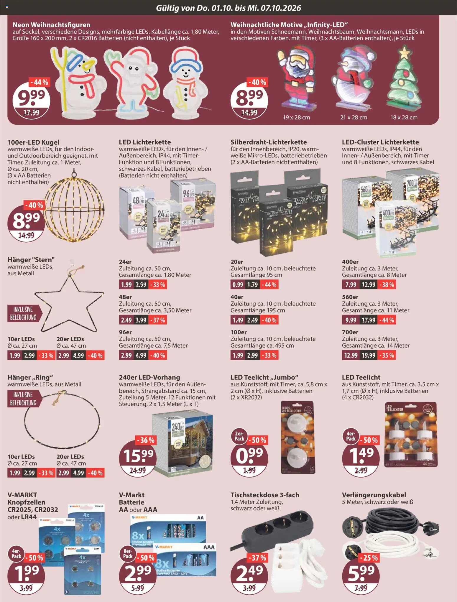 V-Markt Angebote – gültig ab 01.10.2026 | Seite: 16 | Produkte: Kabel, Batterien, Batterie