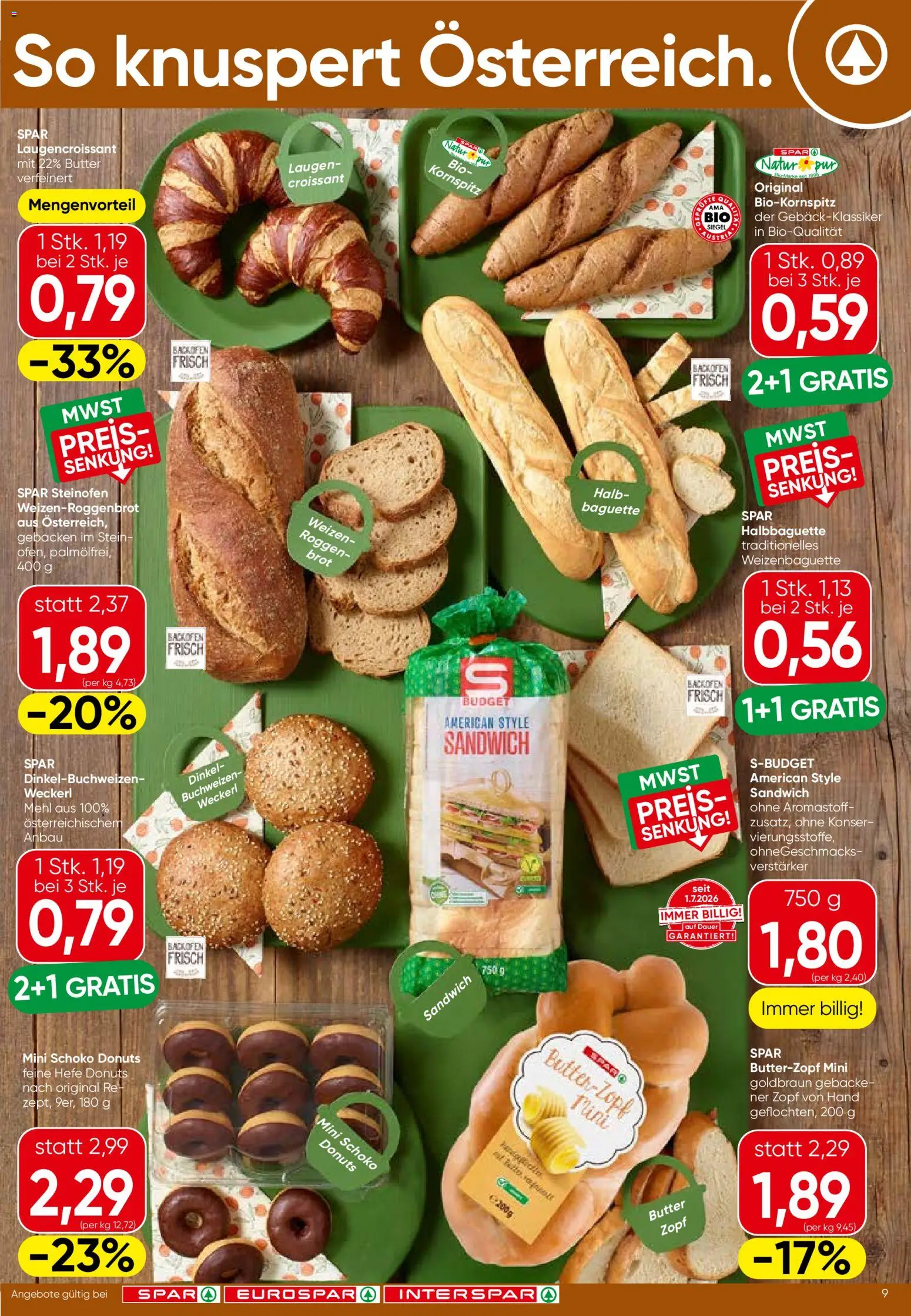 Spar - Flugblatt gültig ab 03.09.2026 | Seite: 9