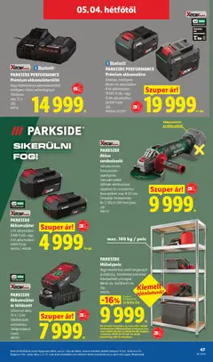 Lidl akciós újság - amely érvényes a következő dátumtól: 30.04.2026 | Oldal: 47