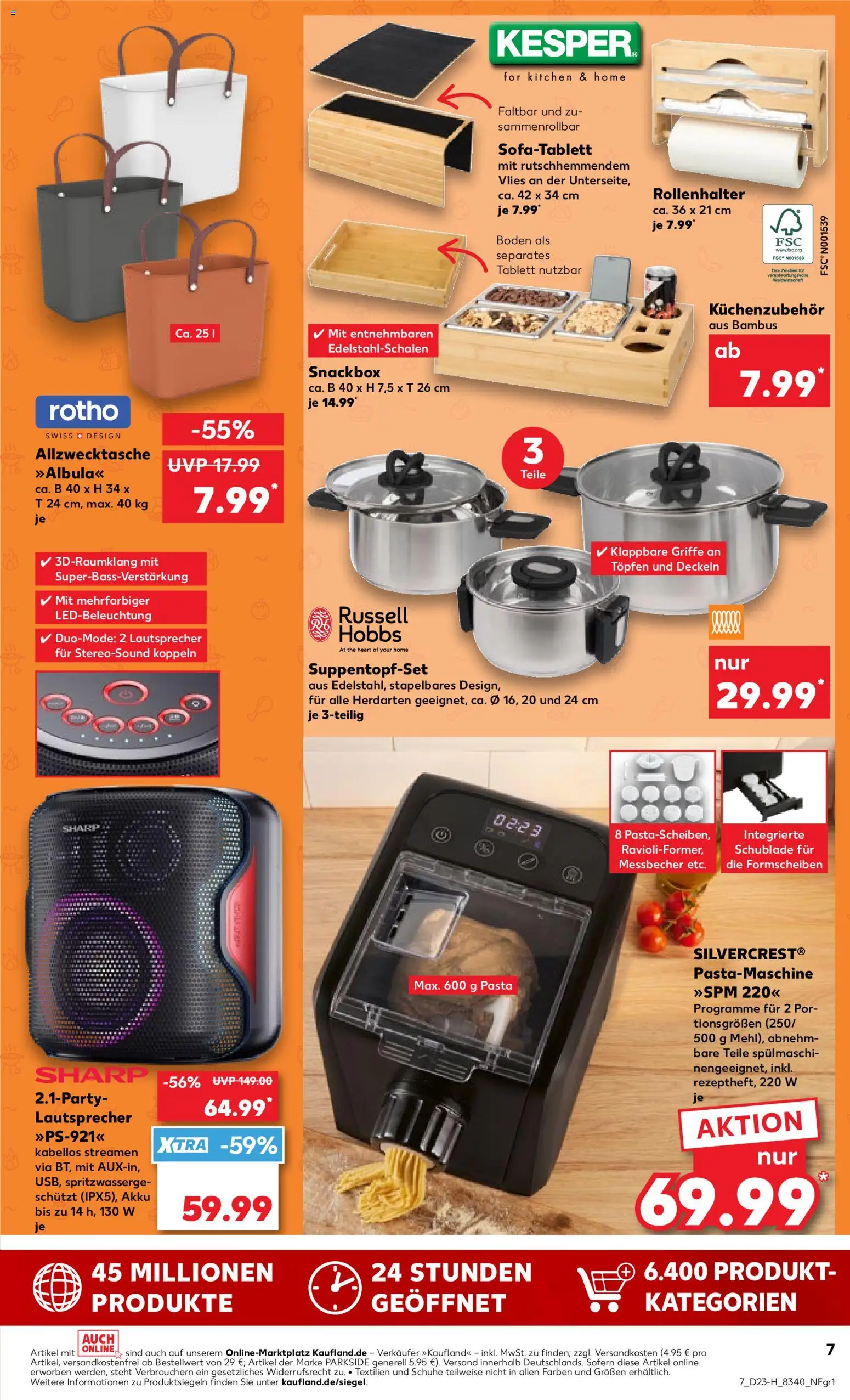 Kaufland Prospekt Rostock – gültig ab 04.06.2026 | Seite: 7 | Produkte: Lautsprecher, Pasta