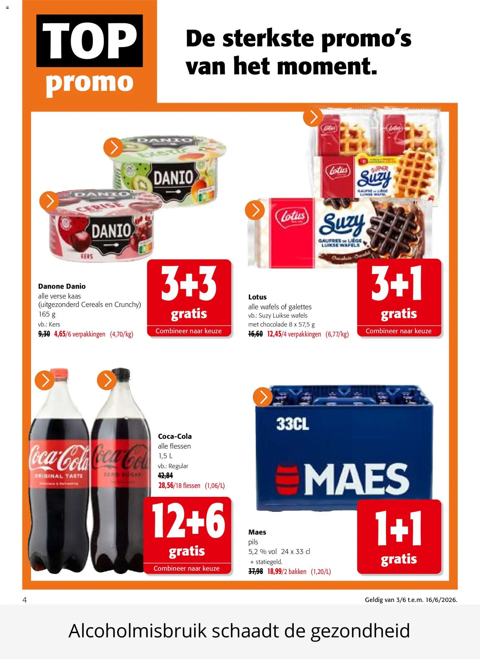 {H1} | Pagina: 4 | Producten: Kötél, Wafels, Kaas, Chocolade