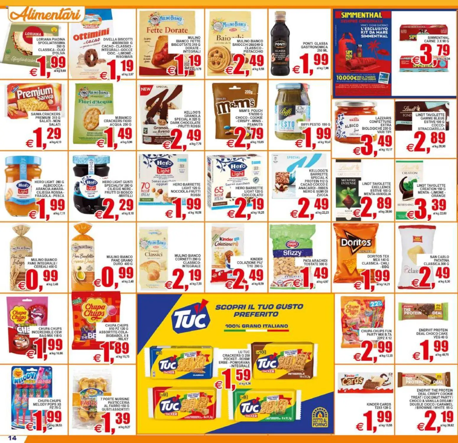 Volantino Pewex del 01/07/2026 | Pagina: 14 | Prodotti: Riso, Biscotti, Pesto, The