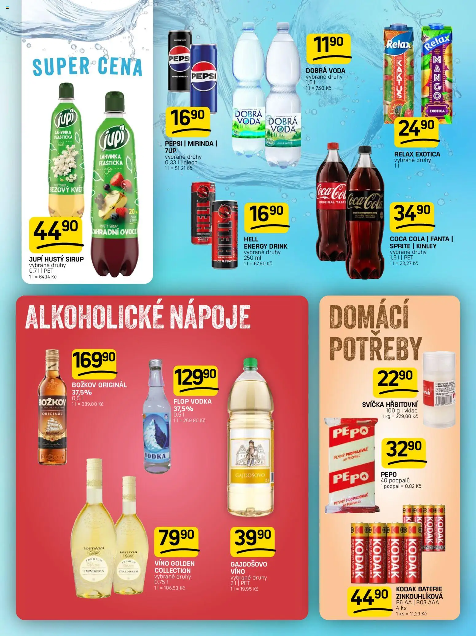 Flop leták od 21.10.2026 | Strana: 10 | Produkty: Ovoce, Voda, Fanta, Božkov originál