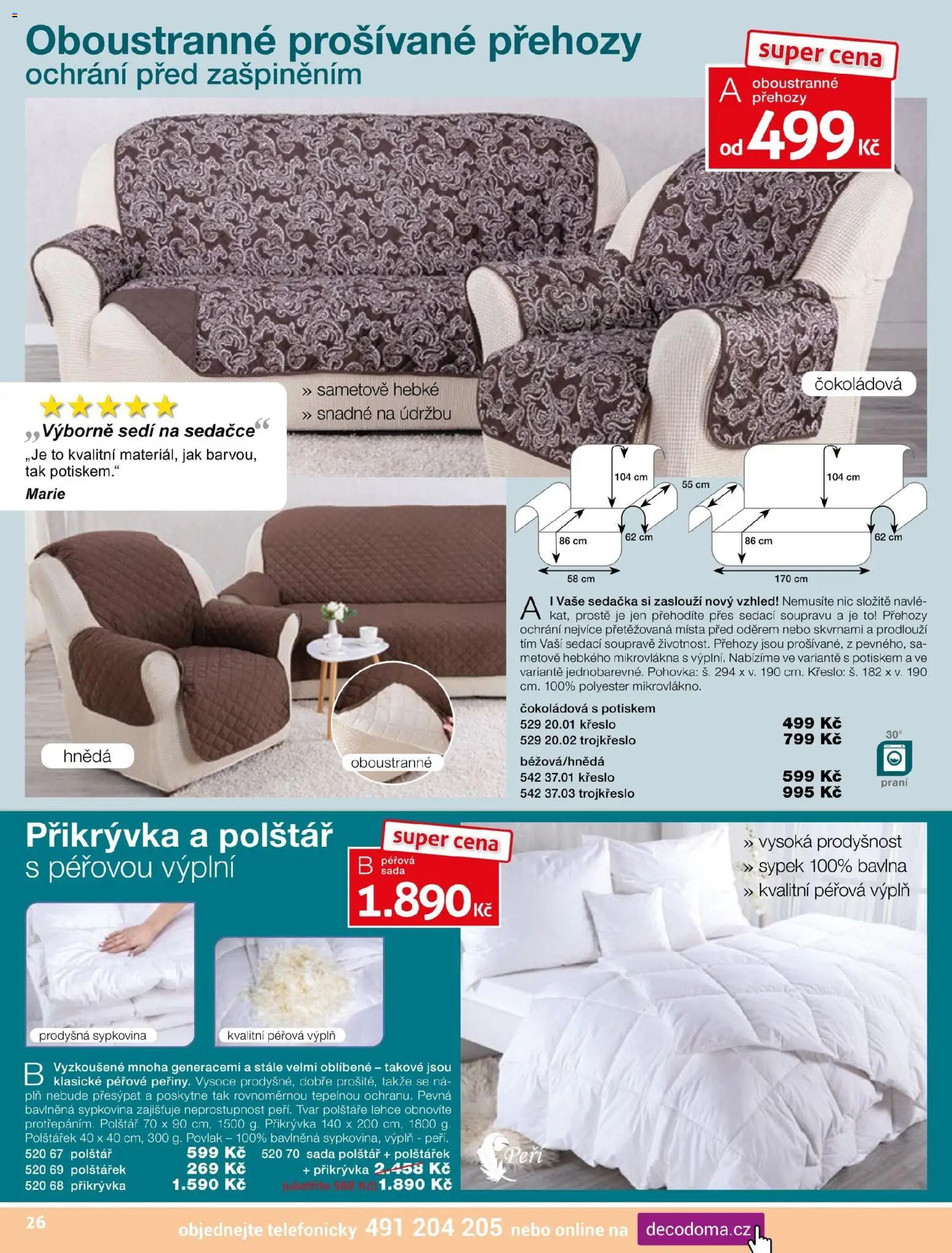 Decodoma katalog Vánoce 2026 od 04.10.2026 | Strana: 27 | Produkty: Polštáře, Polštář, Přikrývka, Sedačka