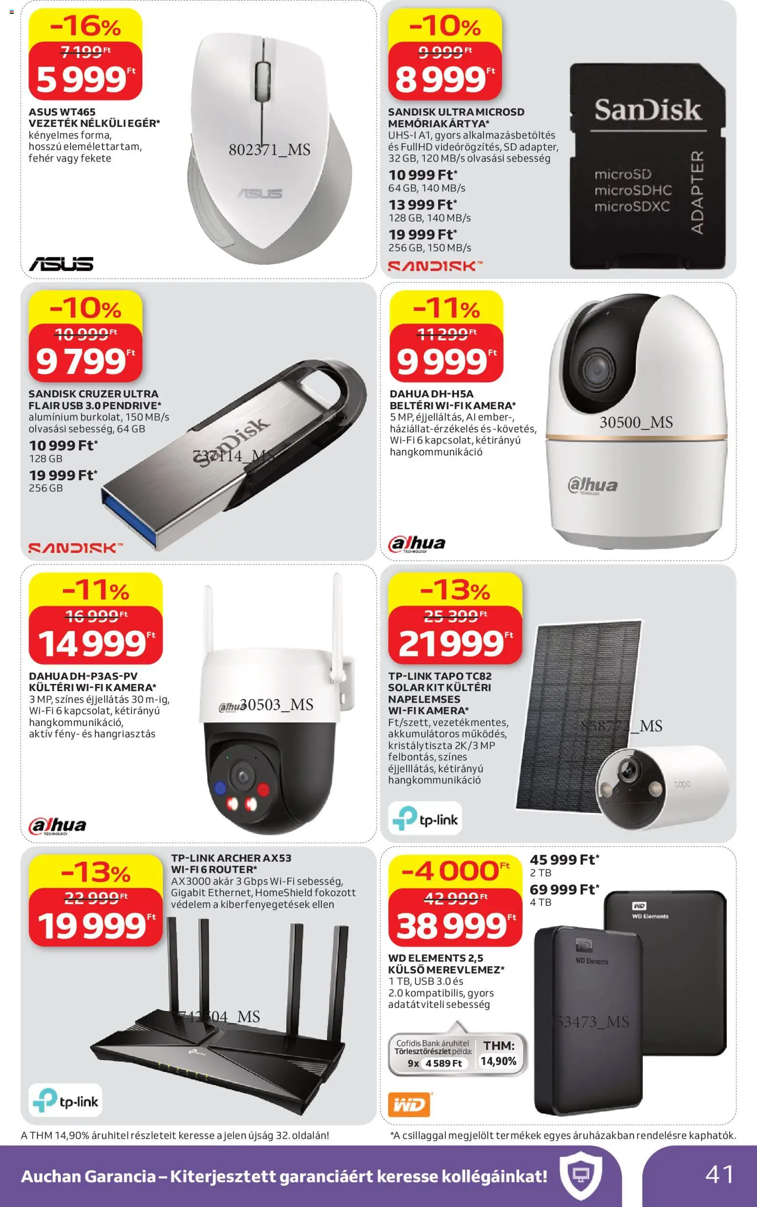 Auchan akciós ujság - amely érvényes a következő dátumtól: 09.04.2026 | Oldal: 41 | Termékek: Adapter, USB