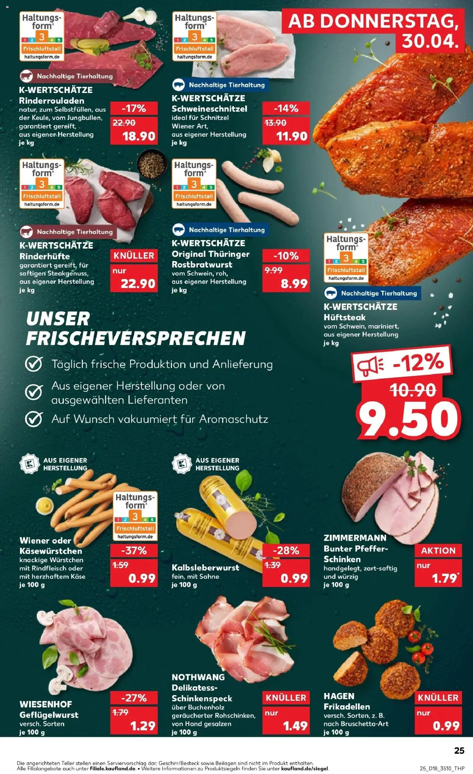 Kaufland Prospekt Delitzsch	 – gültig ab 30.04.2026 | Seite: 25 | Produkte: Schnitzel, Pfeffer, Schinken, Sahne