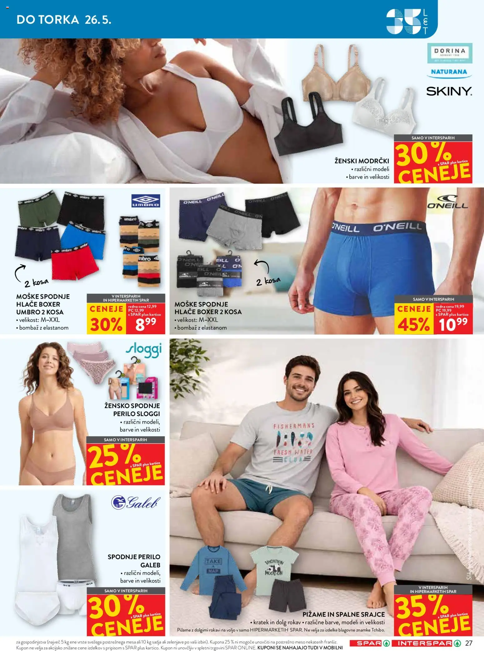 Novi Spar katalog ponudbe – veljaven od 13.05.2026 | Stran: 37 | Izdelki: Hlace, Spodnje perilo