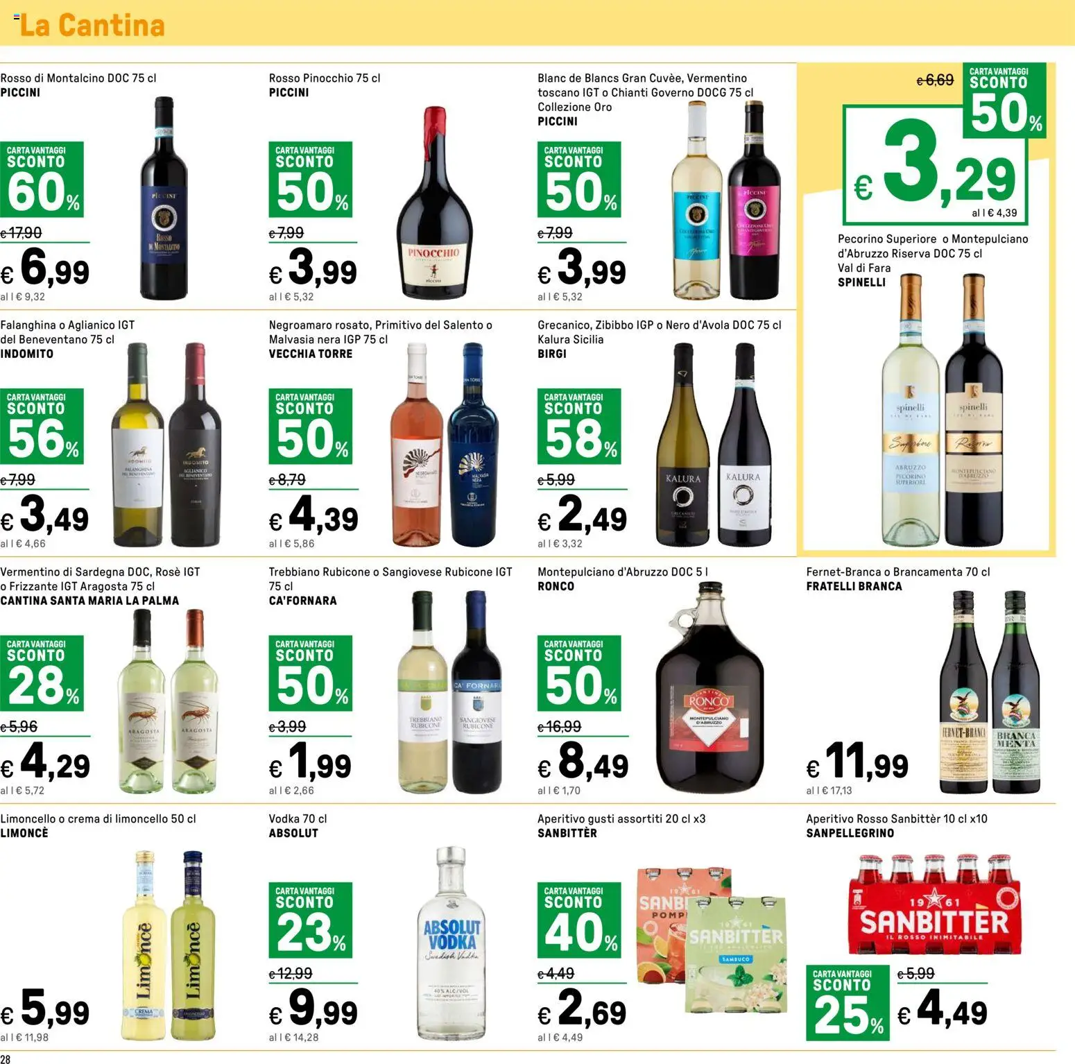 Volantino Iper del 04.06.2026 | Pagina: 28 | Prodotti: Crema, Vodka, Pecorino, Aperitivo