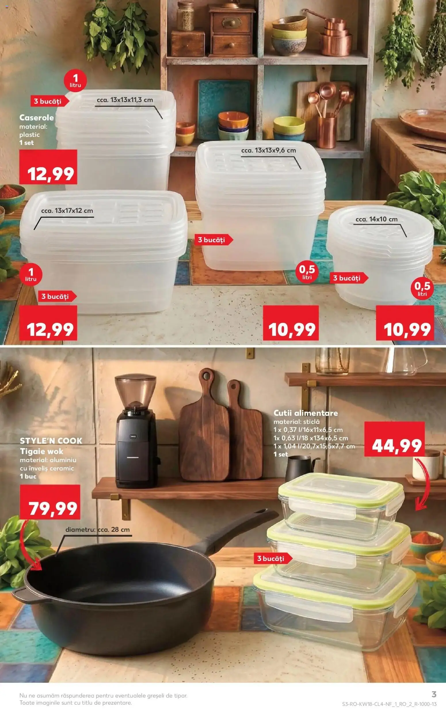 Noul catalog Kaufland – valabil de la 29.04.2026 | Pagină: 3 | Produse: Tigaie, Caserole