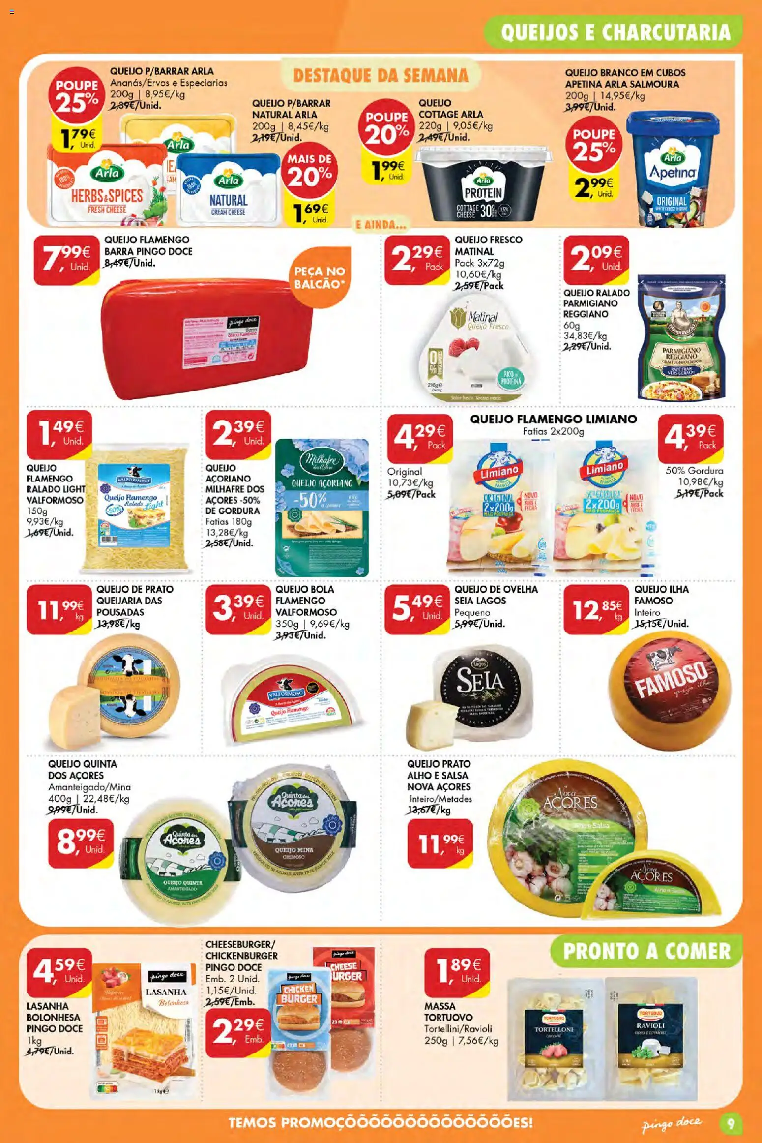 Pingo Doce Poupe Esta Semana Açores │ válido de 27/08/2026 | Página: 9 | Produtos: Especiarias, Lasanha, Queijo, Massa
