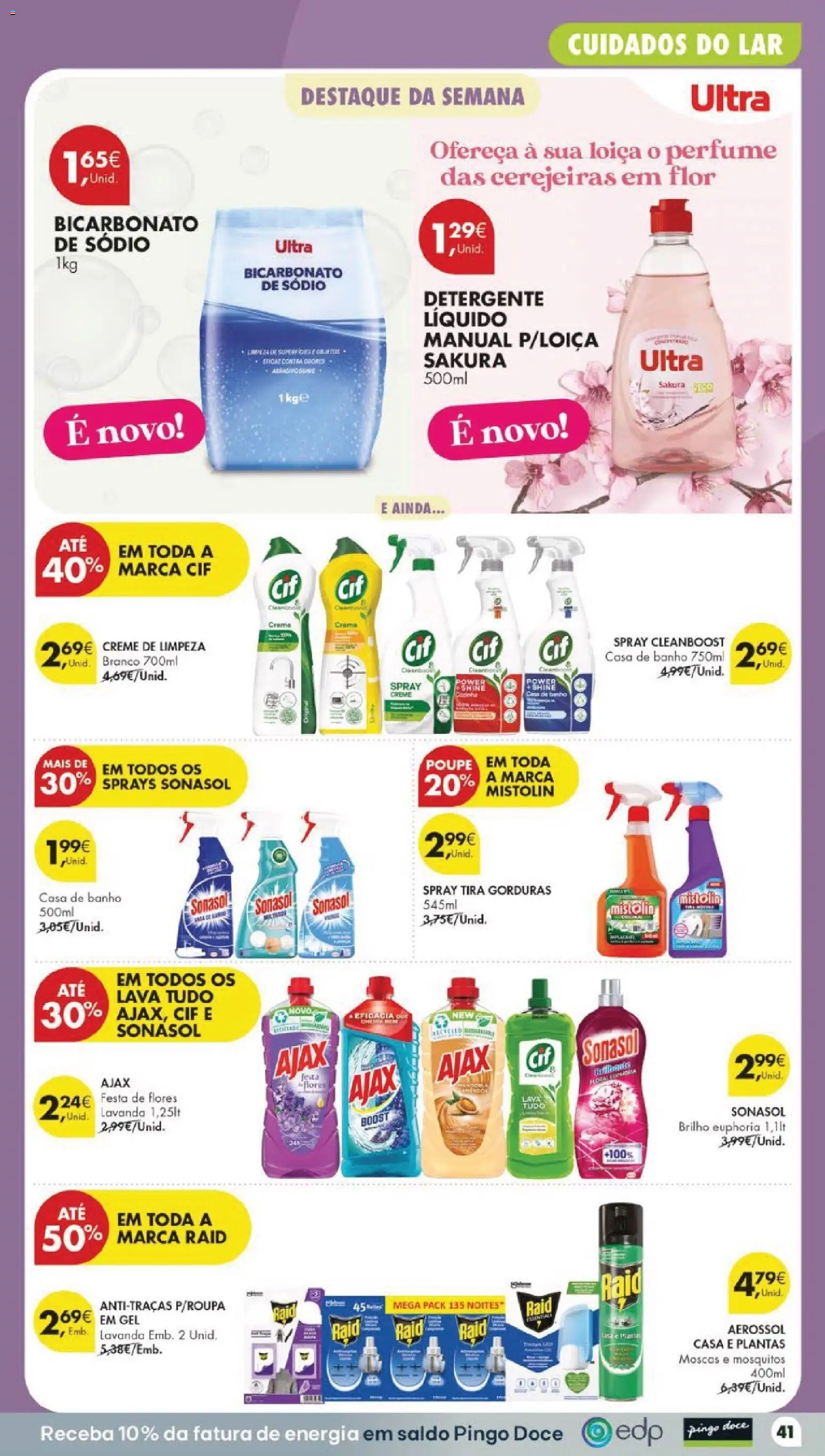 Pingo Doce folheto │ válido de 18/08/2026 | Página: 47 | Produtos: Flores, Bicarbonato de sódio, Detergente, Bicarbonato